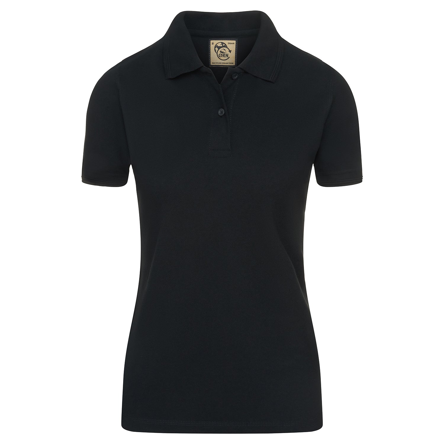 Orn Ladies Osprey EarthPro® GRS Poloshirt - Black - 1106R - Black - Customisable T-Shirts & Poloshirts