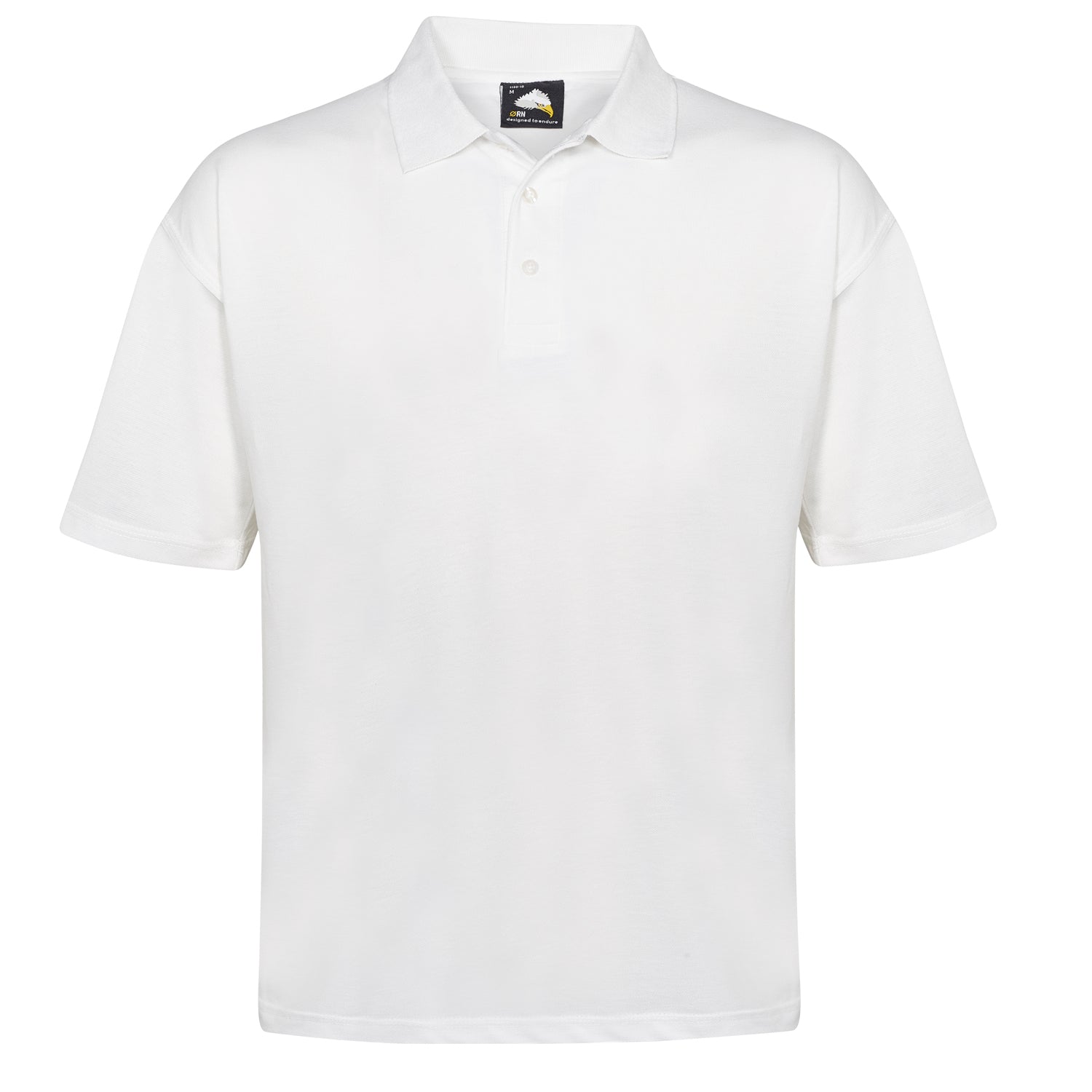 Orn Raven Poloshirt - White - 1130 - White - Customisable T-Shirts & Poloshirts