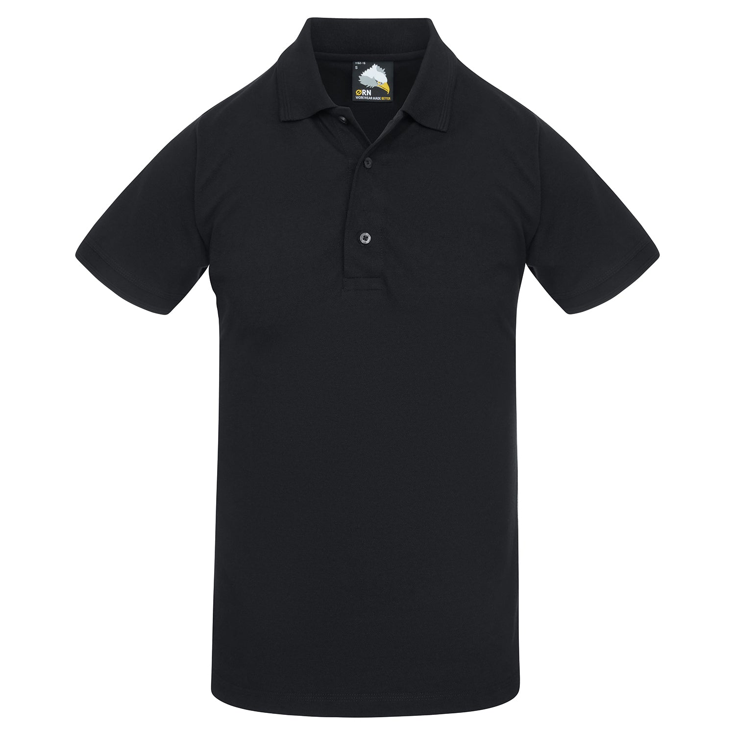 Orn Egret Slim Fit Poloshirt - Black - 1152 - Black - Customisable T-Shirts & Poloshirts