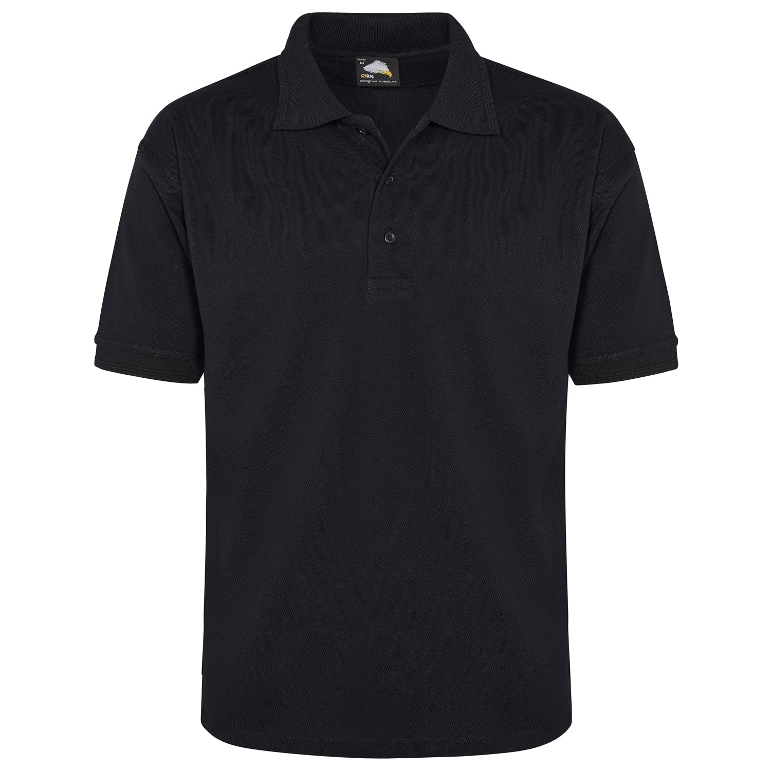 Orn Petrel 100% Cotton Poloshirt - Black - 1155 - Black - Customisable T-Shirts & Poloshirts