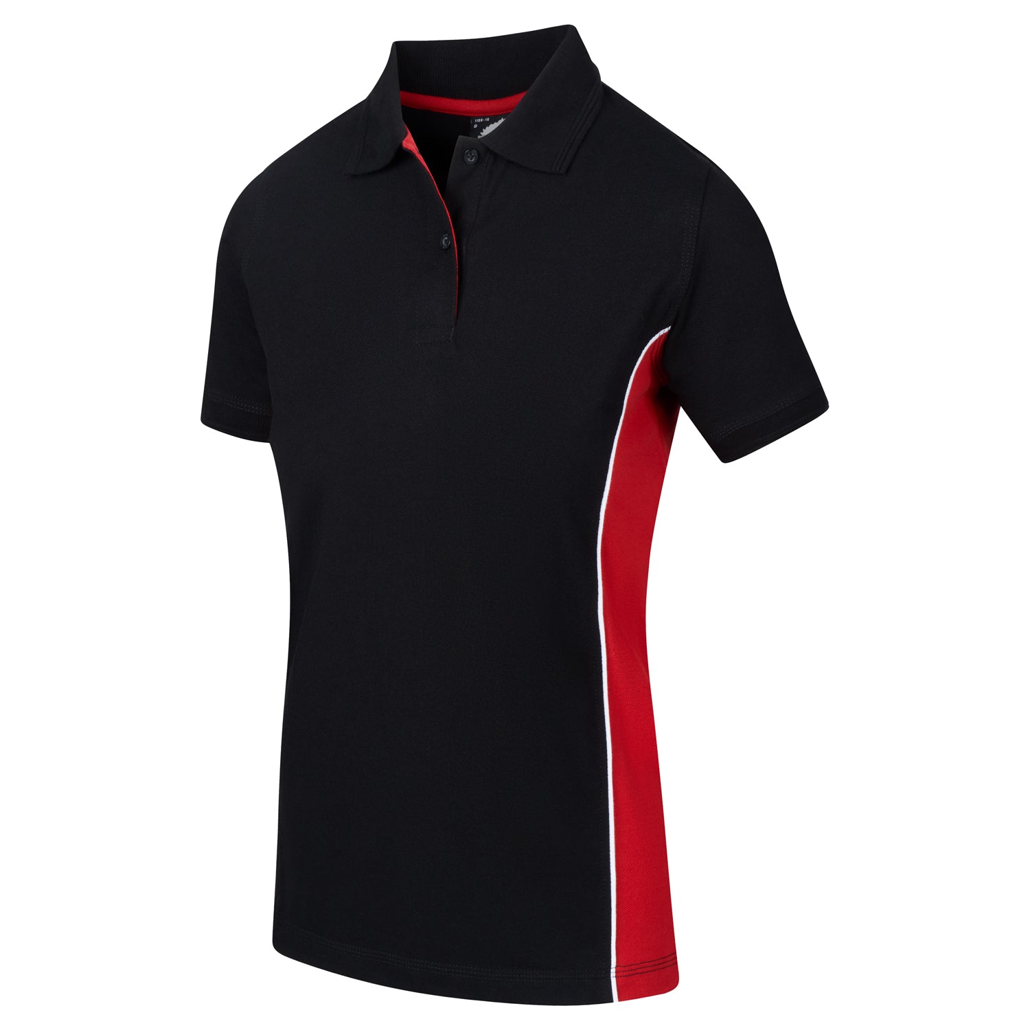 Orn Ladies Silverswift Poloshirt - Black - Red - 1186 - - Customisable T-Shirts & Poloshirts