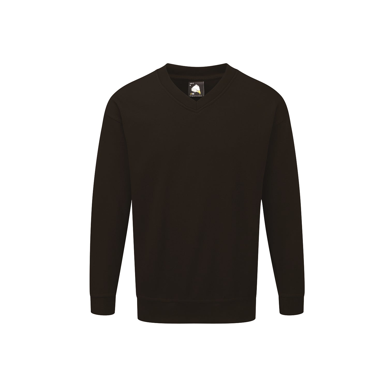 Orn Buzzard V-Neck Sweatshirt - Black - 1260 - Black - Customisable Sweatshirts & Hoodies
