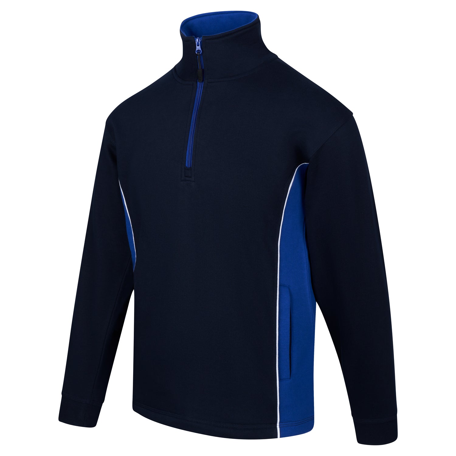 Orn Silverswift Quarter Zip Sweatshirt - Navy - Royal - 1278 - - Customisable Sweatshirts & Hoodies
