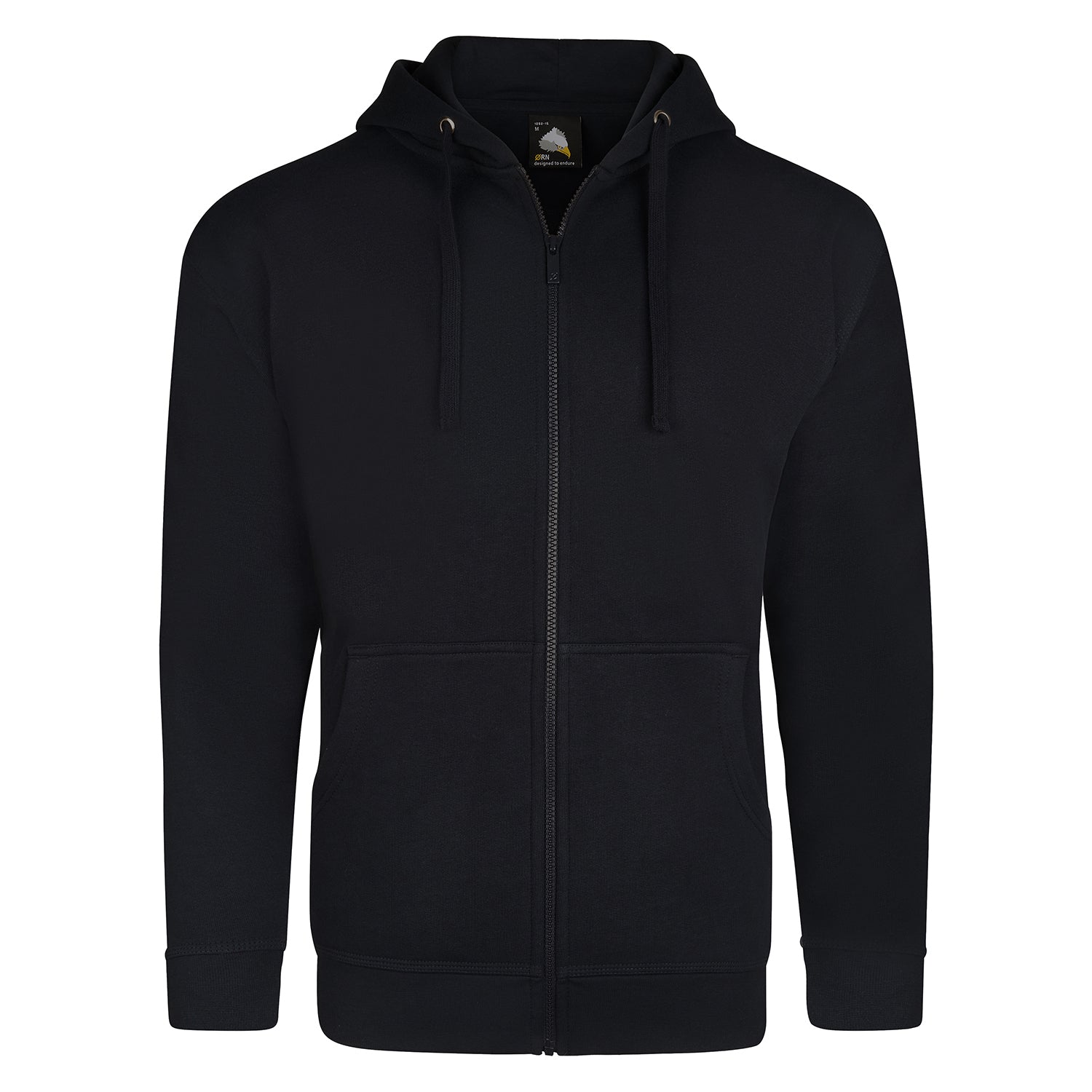 Orn Macaw Zipped Hoodie - Black - 1282 - Black - Customisable Sweatshirts & Hoodies