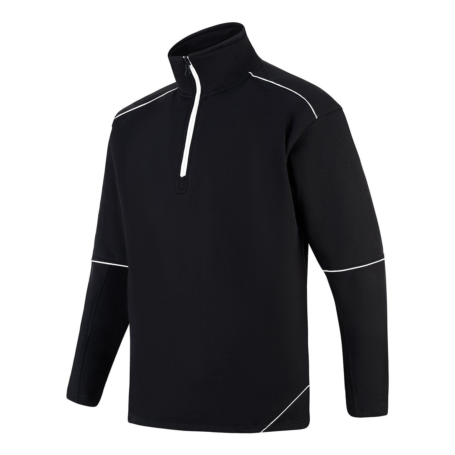Orn Fireback Quarter Zip Sweatshirt - Black - Black - 1283 - - Customisable Sweatshirts & Hoodies