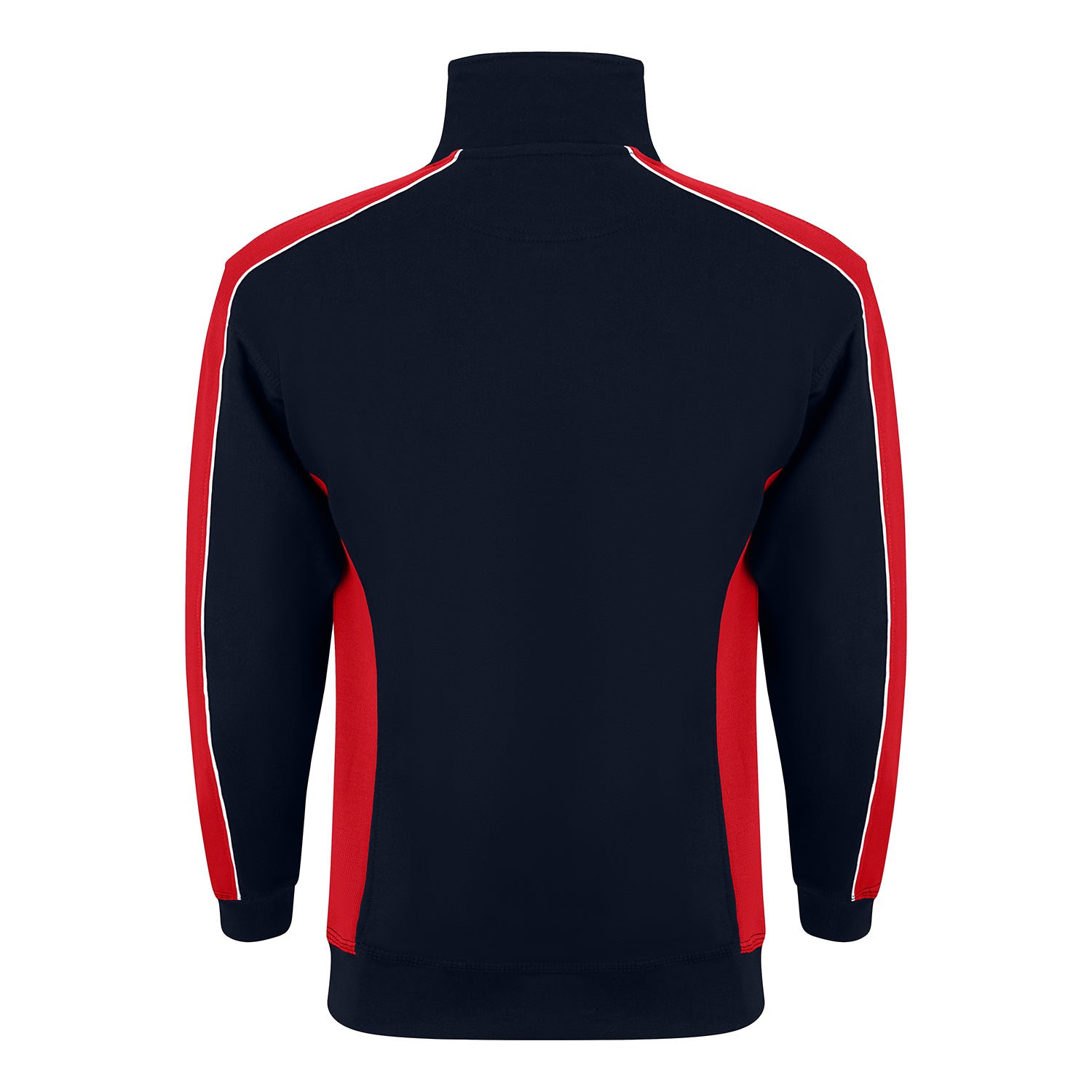 Orn Avocet Quarter Zip Sweatshirt - Navy - Red - 1288 - - Customisable Sweatshirts & Hoodies