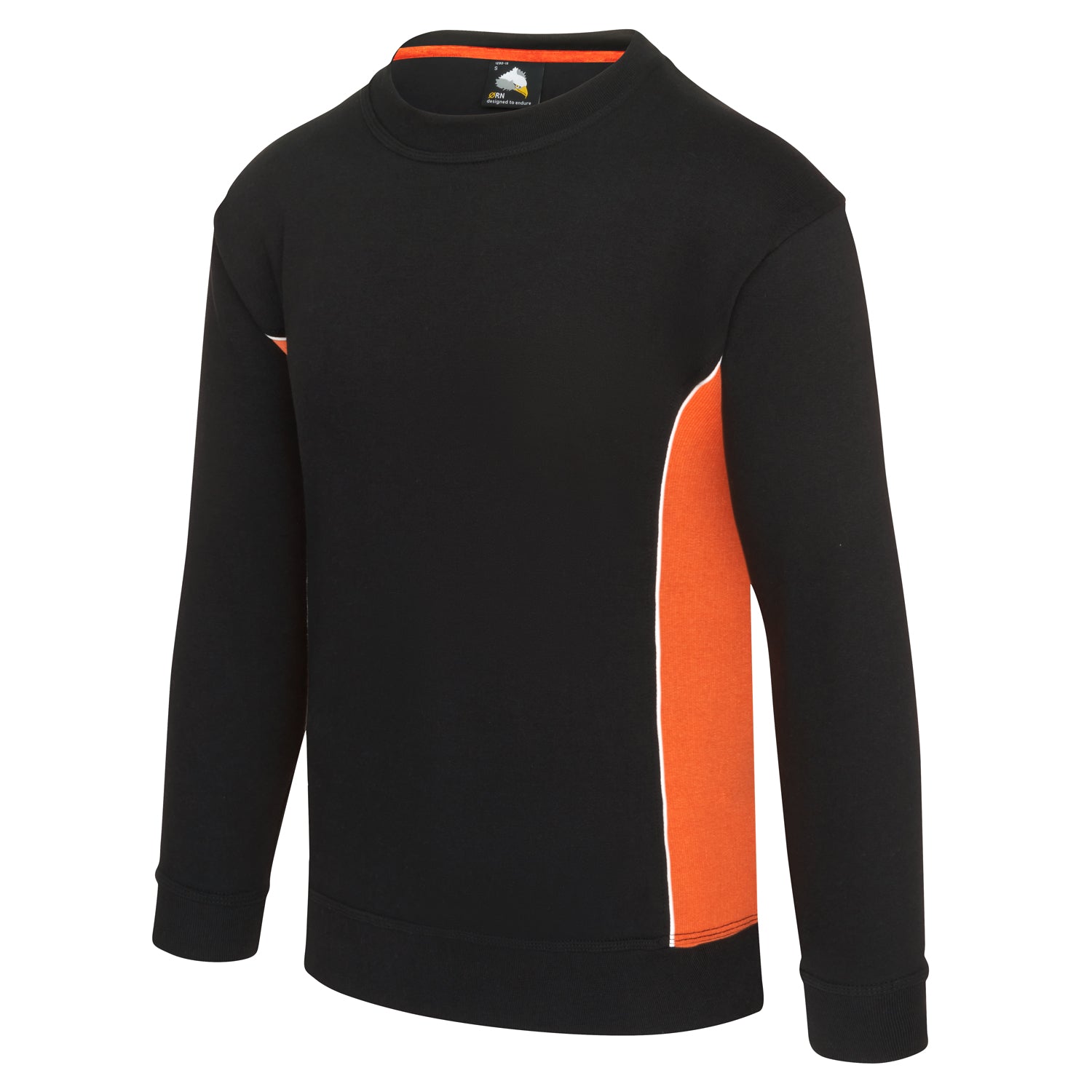 Orn Silverswift Sweatshirt - Black - Orange - 1290 - - Customisable Sweatshirts & Hoodies