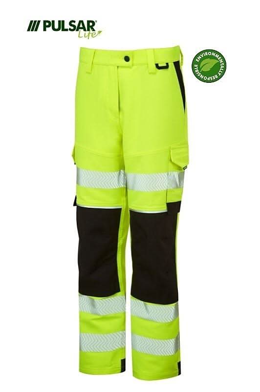 Pulsar LIFE GRS Mens Stretch Combat Trousers LFE921 - Yellow - Customisable Trousers