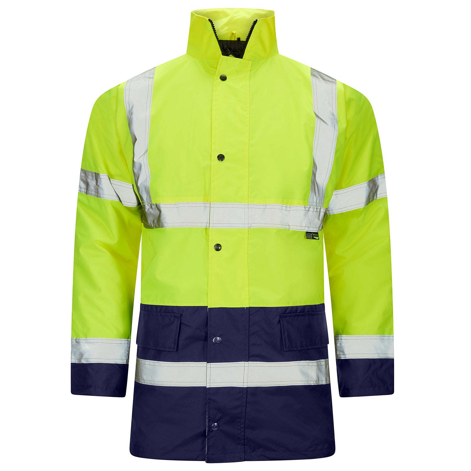 Supertouch - Hi Vis 2 Tone Parka - H33 - Yellow Navy - Customisable Jacket