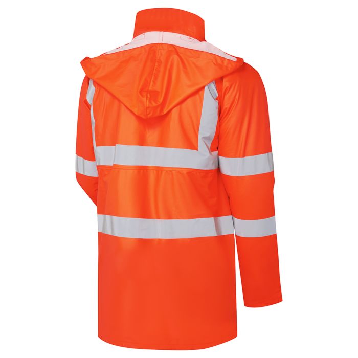 Stormflex® Hi Vis Orange PU Padded Parka - H17 - - Customisable Parka Jackets
