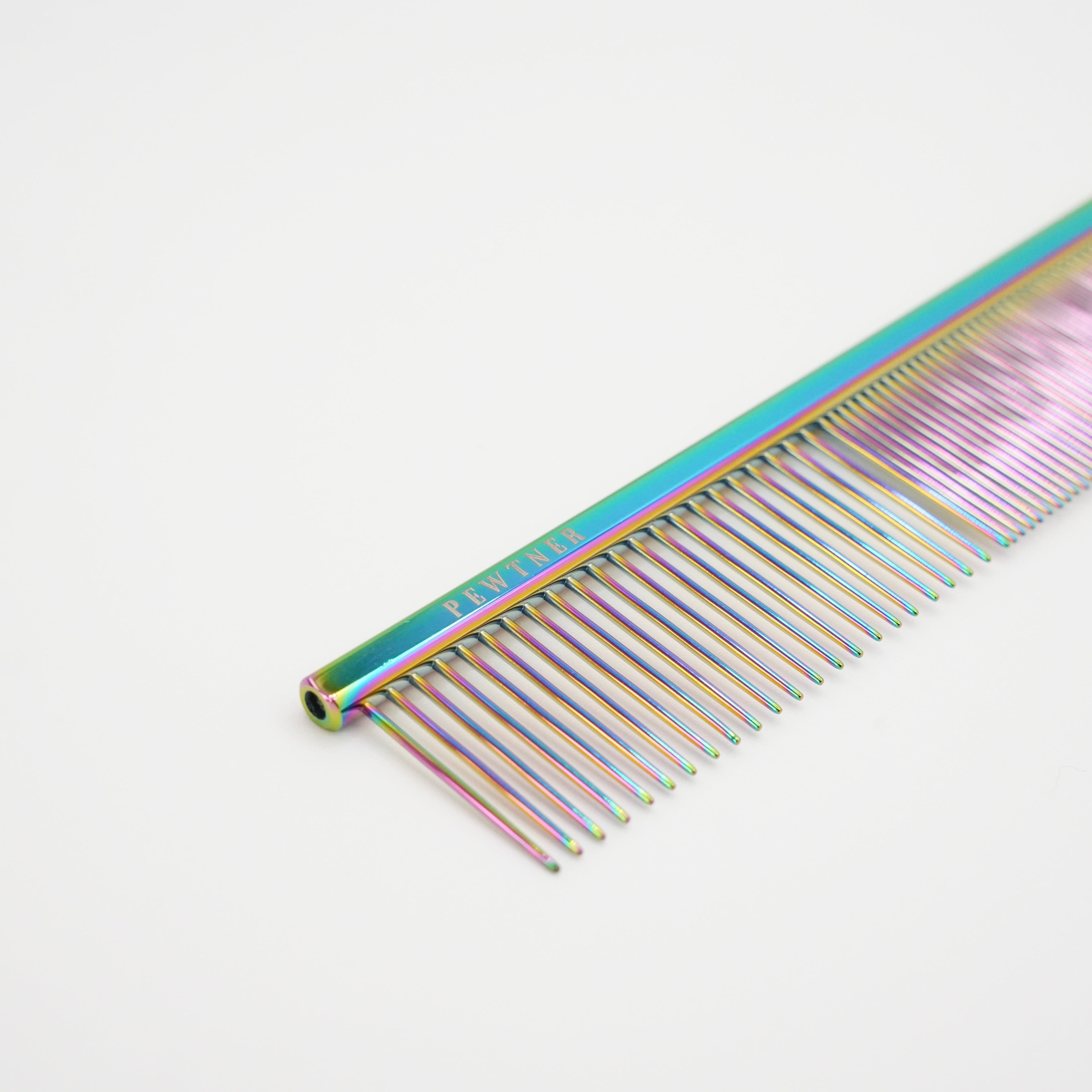 Itsy Bitsy Comb - Dog Grooming Comb - iridescent One Size - Customisable Combs