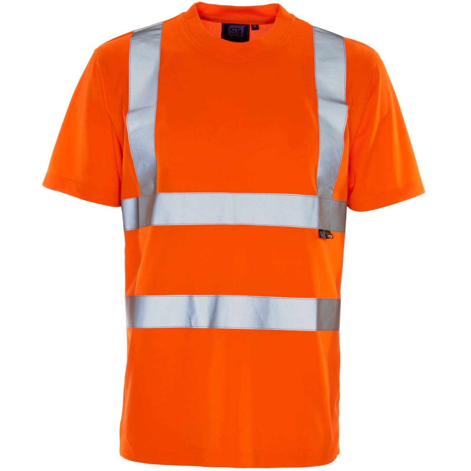 Supertouch - Hi Vis Bird Eye T-Shirt - H77 - Orange - Customisable Shirt