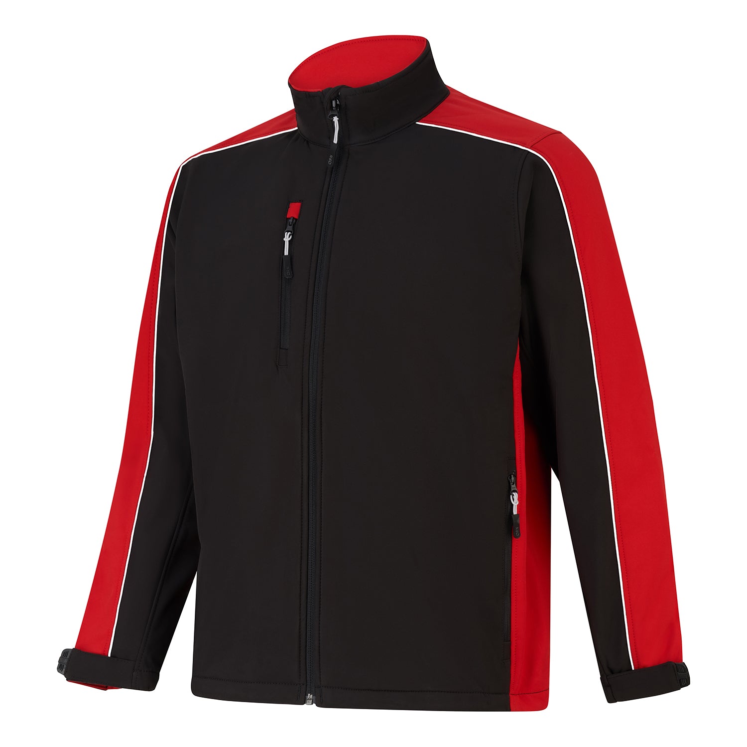 Orn Avocet Softshell - Black - Red - 4288 - - Customisable Softshells, Fleeces & Jackets