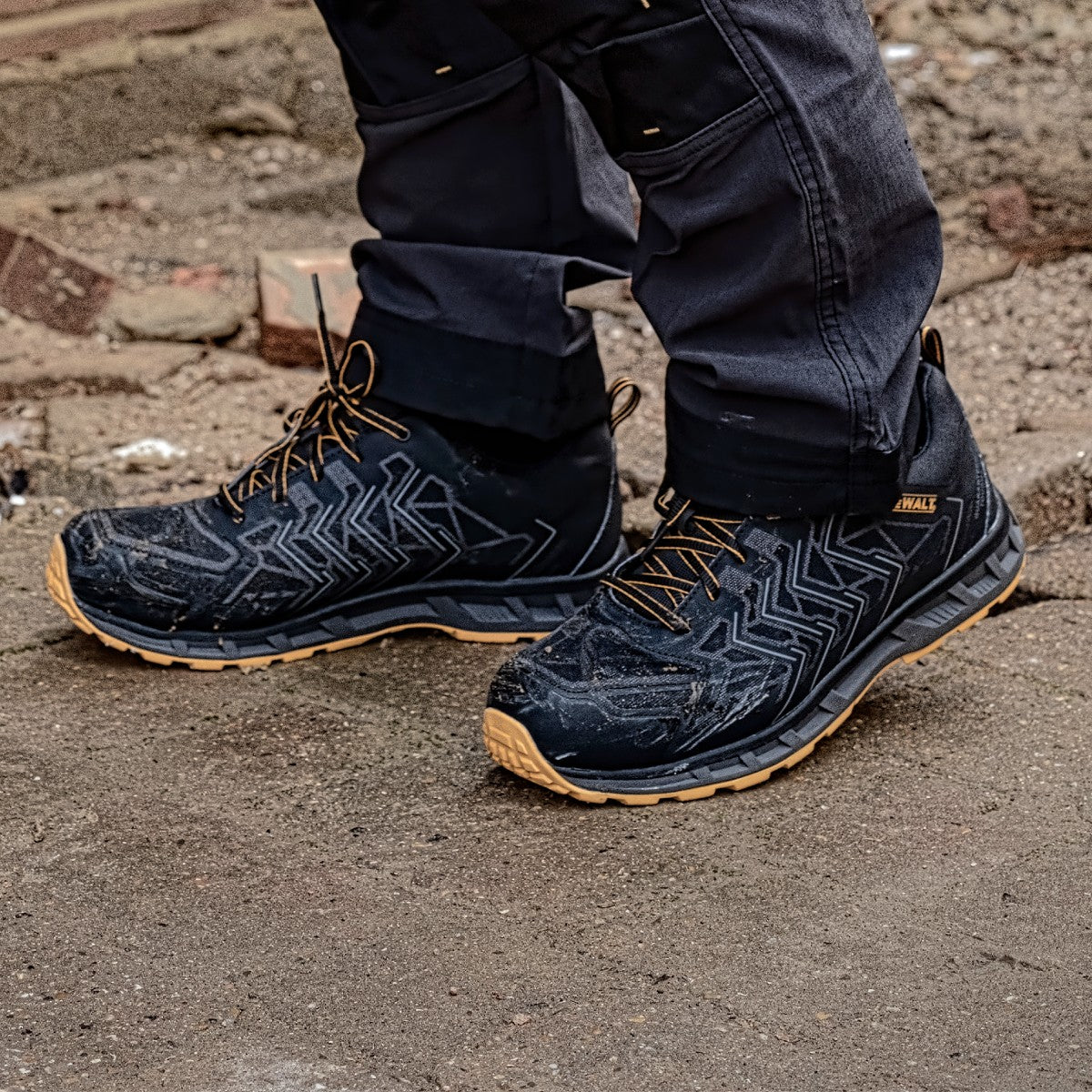 DeWalt - Black Sports Safety Trainer - - Customisable Footwear