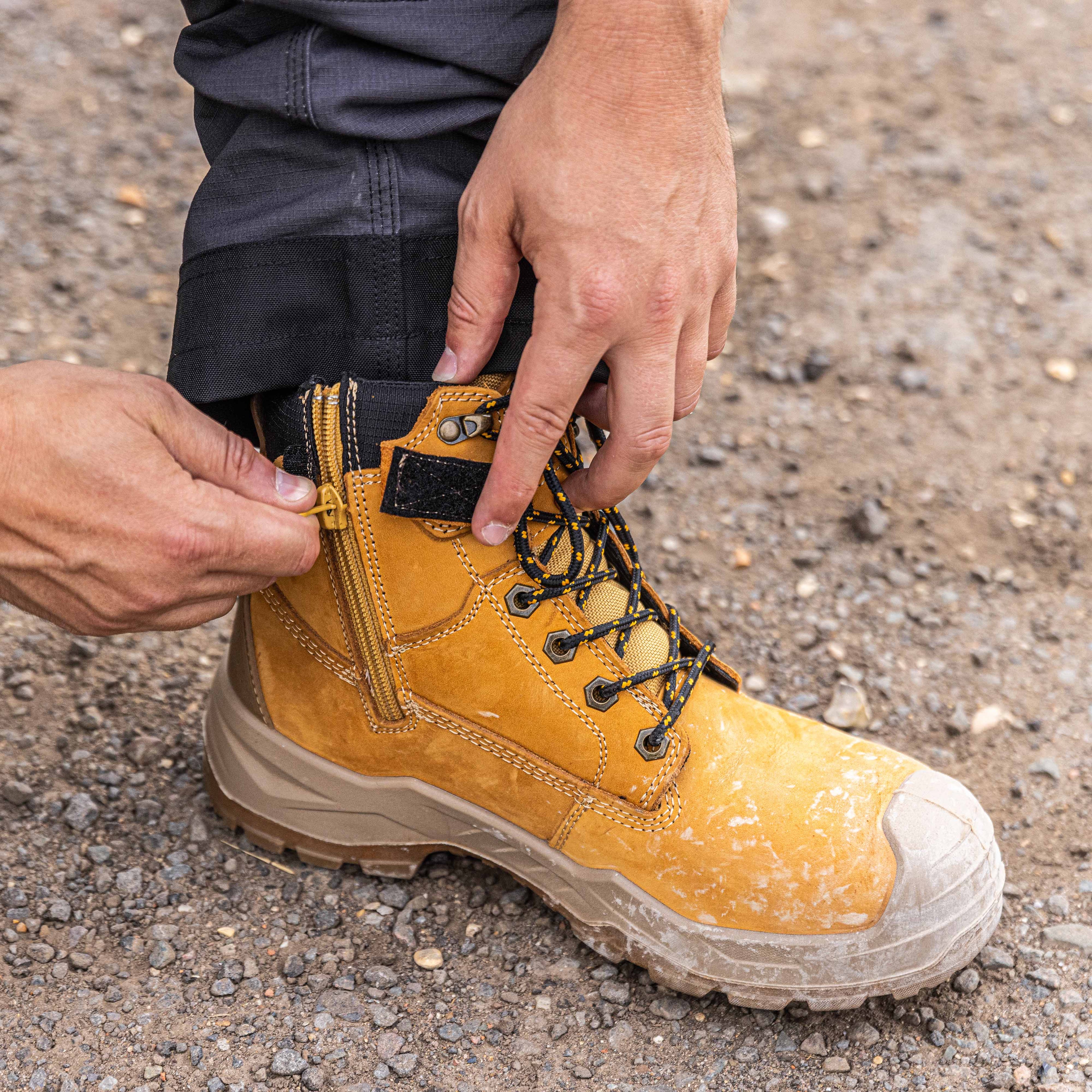 DeWalt - Wheat Side Zip Safety Boot - - Customisable Footwear