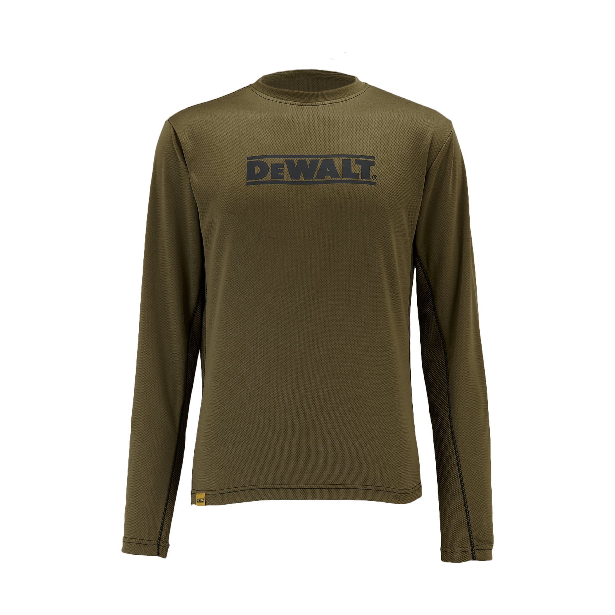 DeWalt - Long Sleeve Performance T-Shirt - Olive - Customisable Workwear