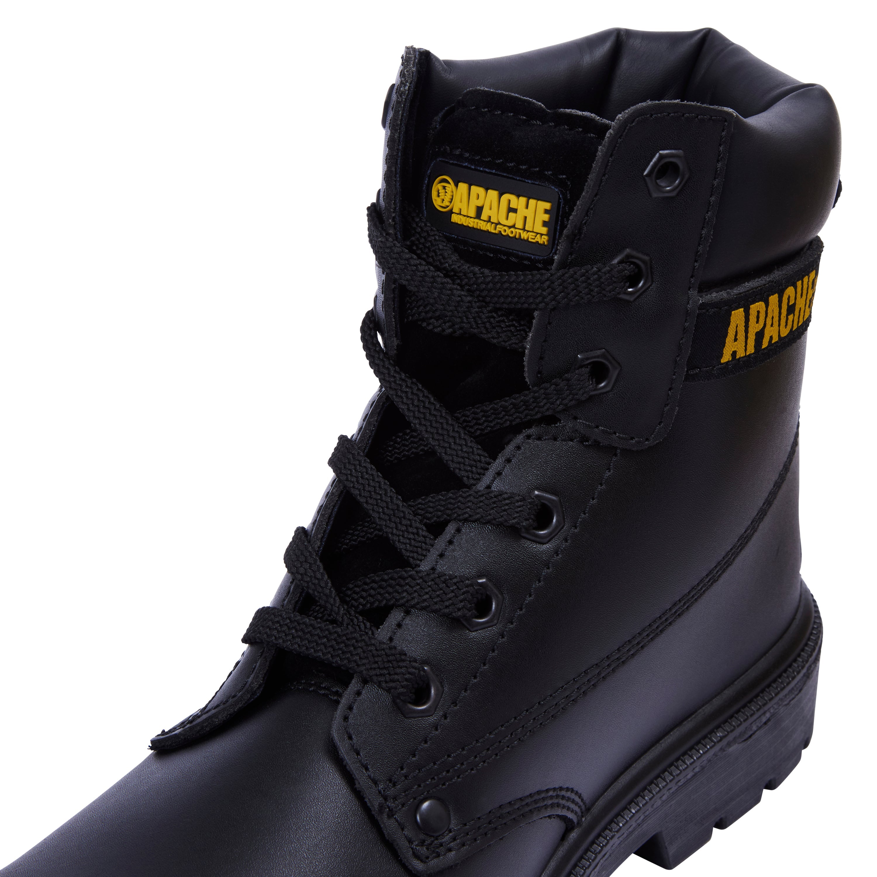 Apache - Black 6 Eye Safety Boot - - Customisable Boots