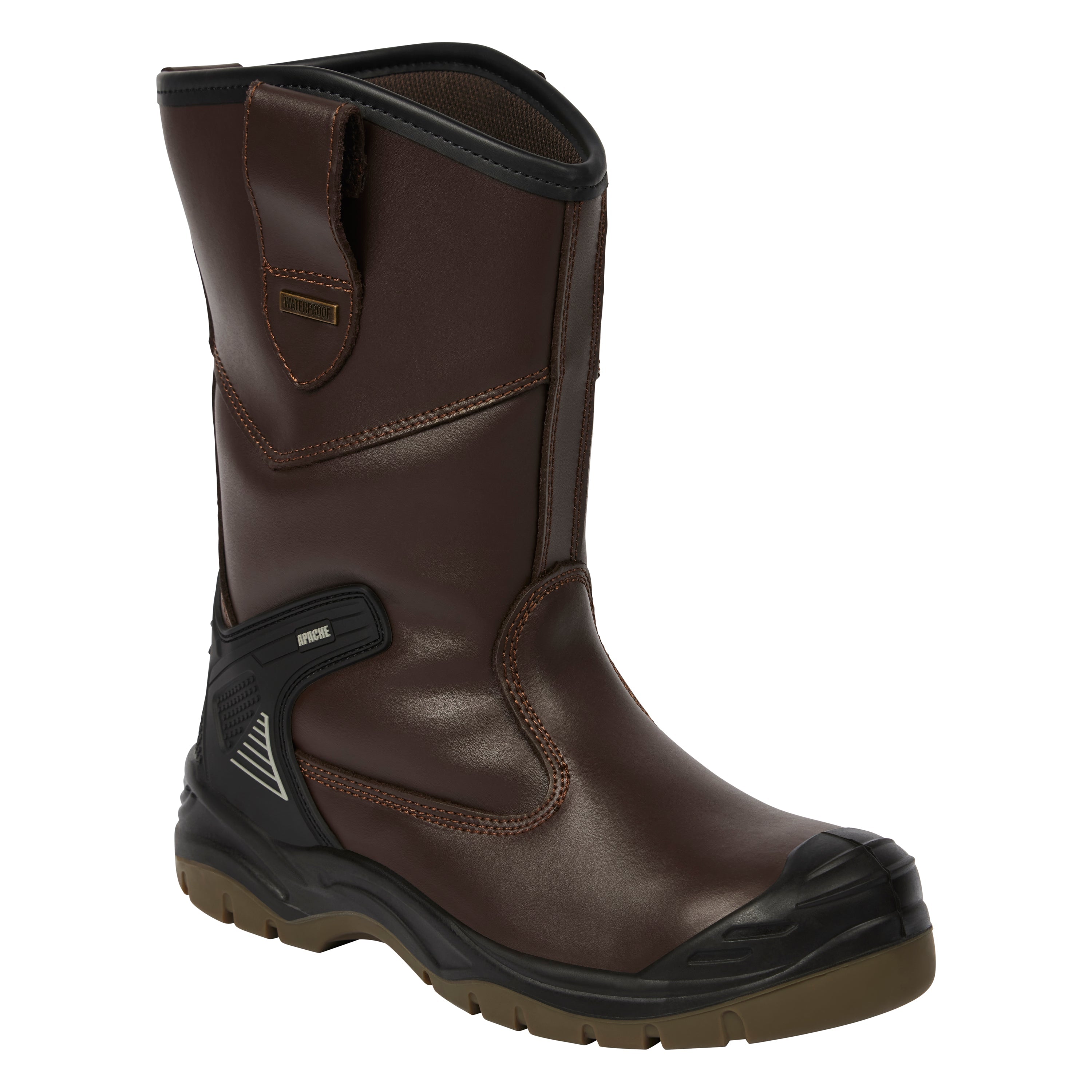 Apache - Brown Waterproof Rigger Boot - Brown - Customisable Boots