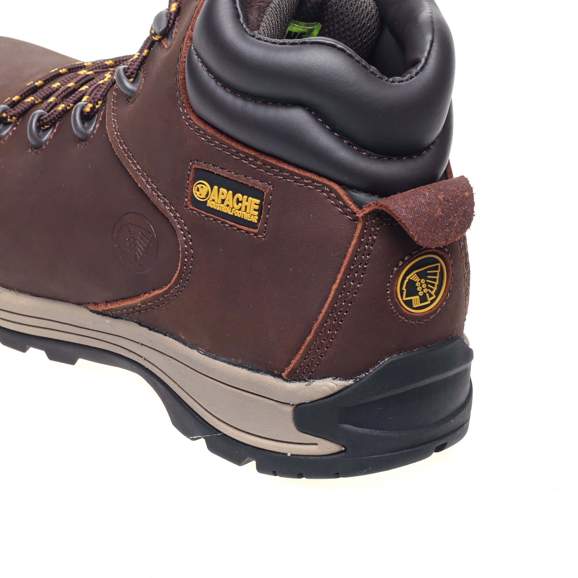 Apache - Brown Nubuck Water Resistant Safety Hiker - - Customisable Boots