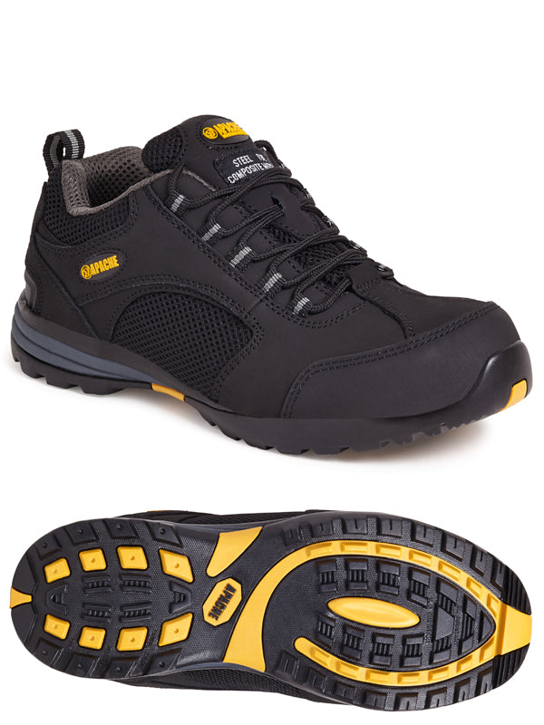 Apache - Black Safety Trainer - - Customisable Trainers