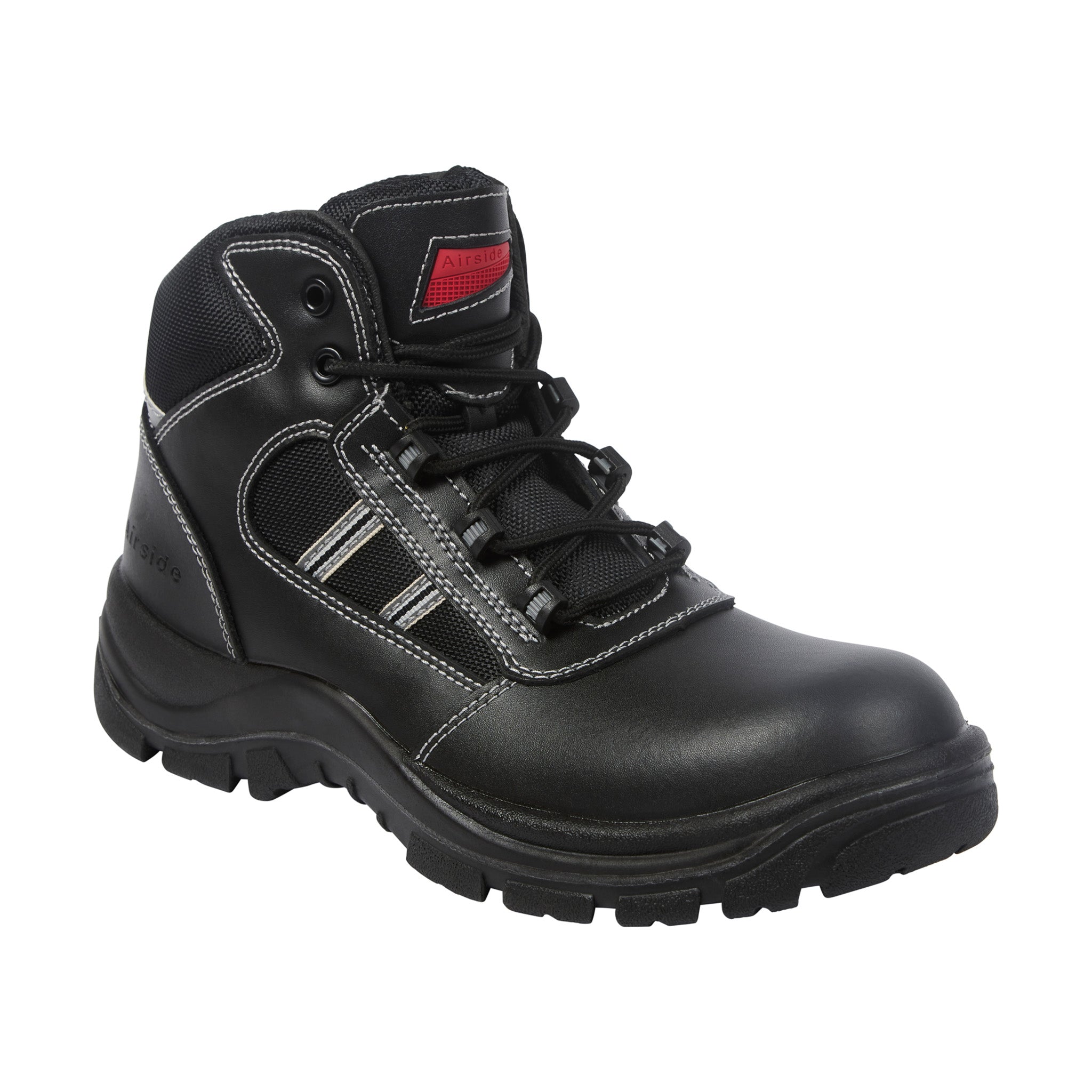 Airside - Black Non-Metallic Safety Hiker - Black - Customisable Footwear