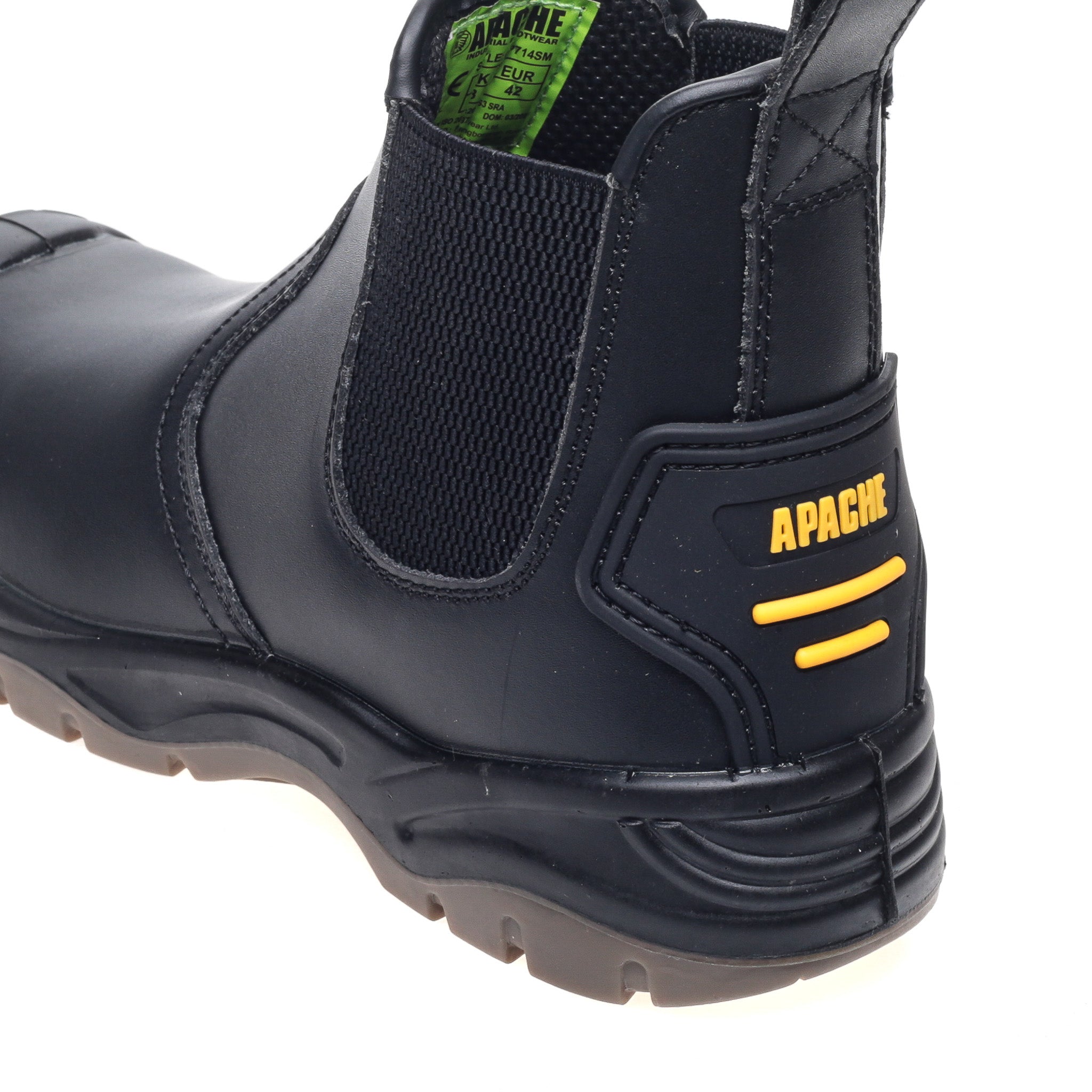 Apache - Black Safety Dealer Boot - - Customisable Boots