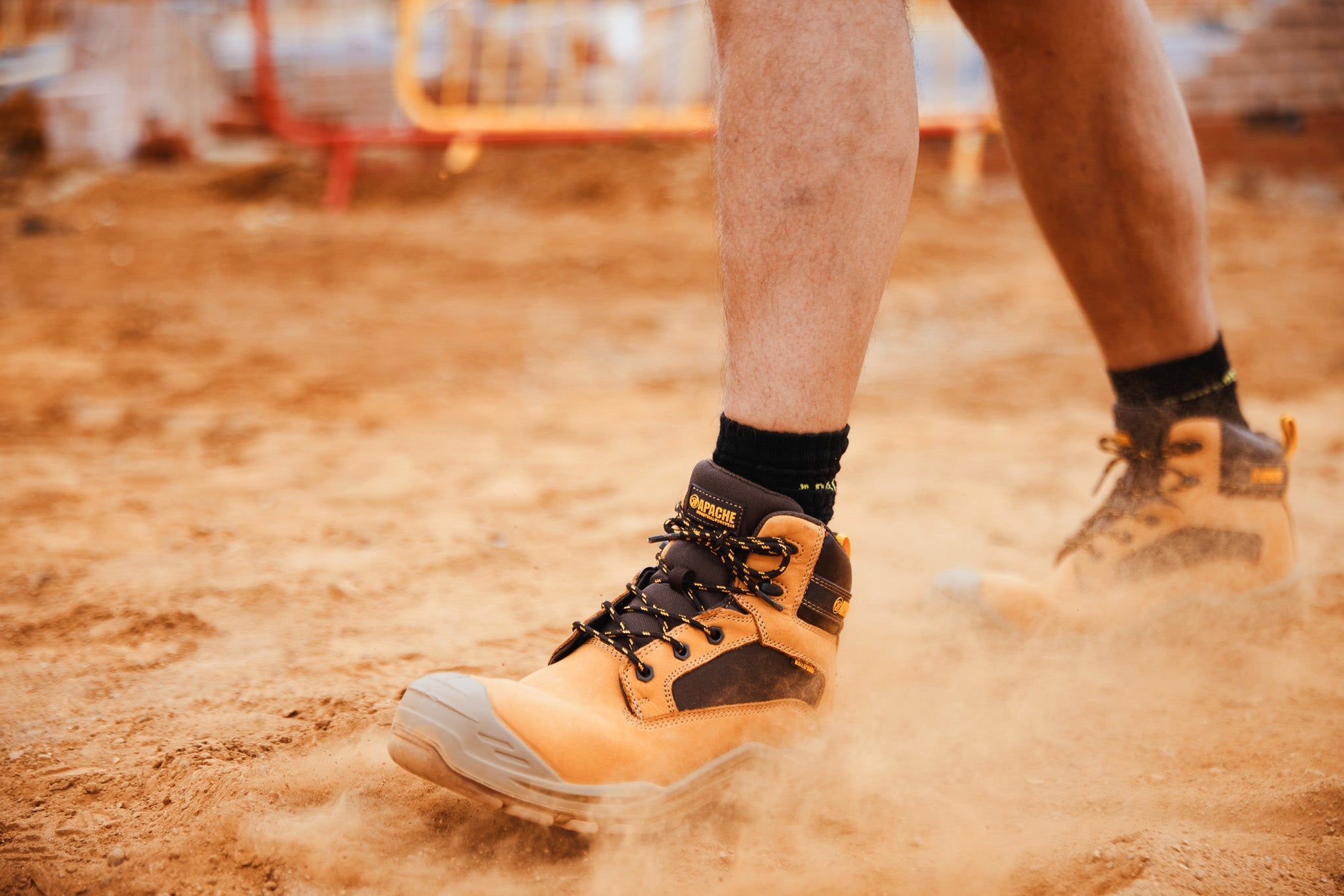 Apache - Honey Nubuck Metal Free Waterproof Safety Boot - - Customisable Boots