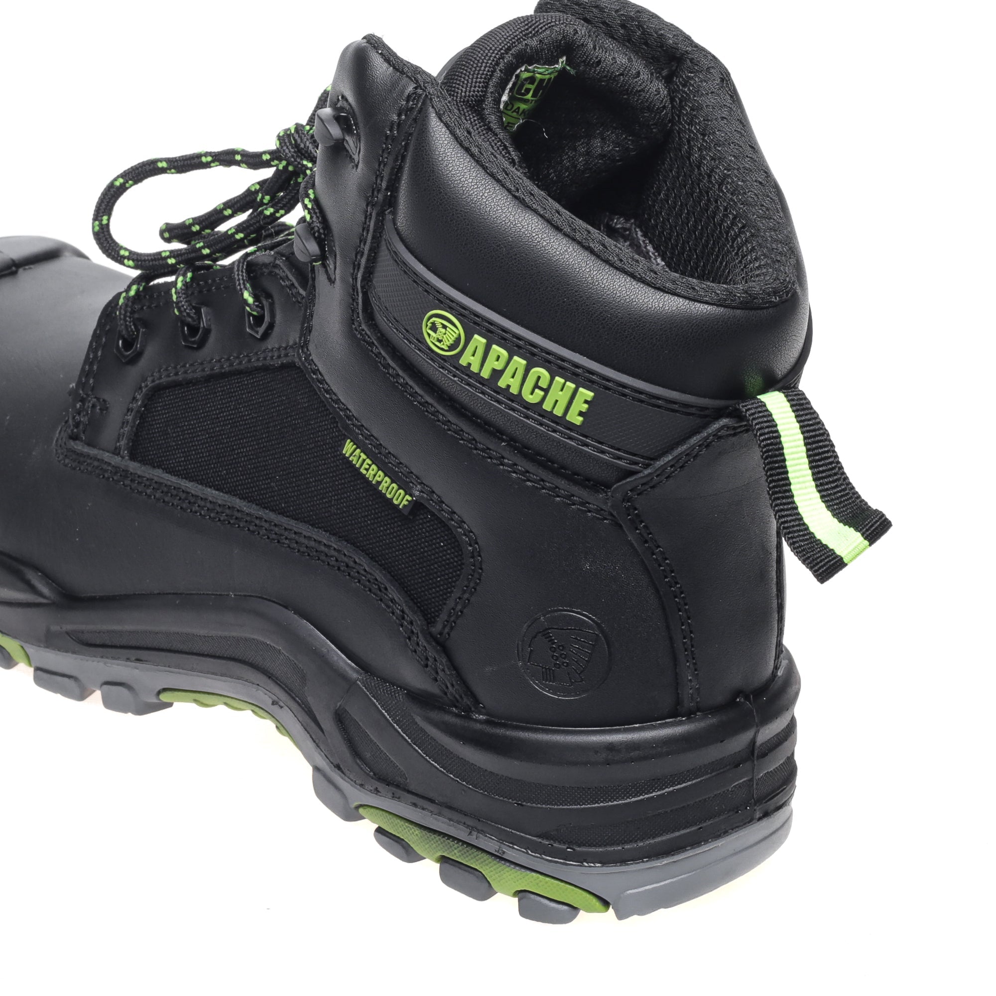 Apache - Dakota Black Metal Free Waterproof Safety Boot - - Customisable Footwear