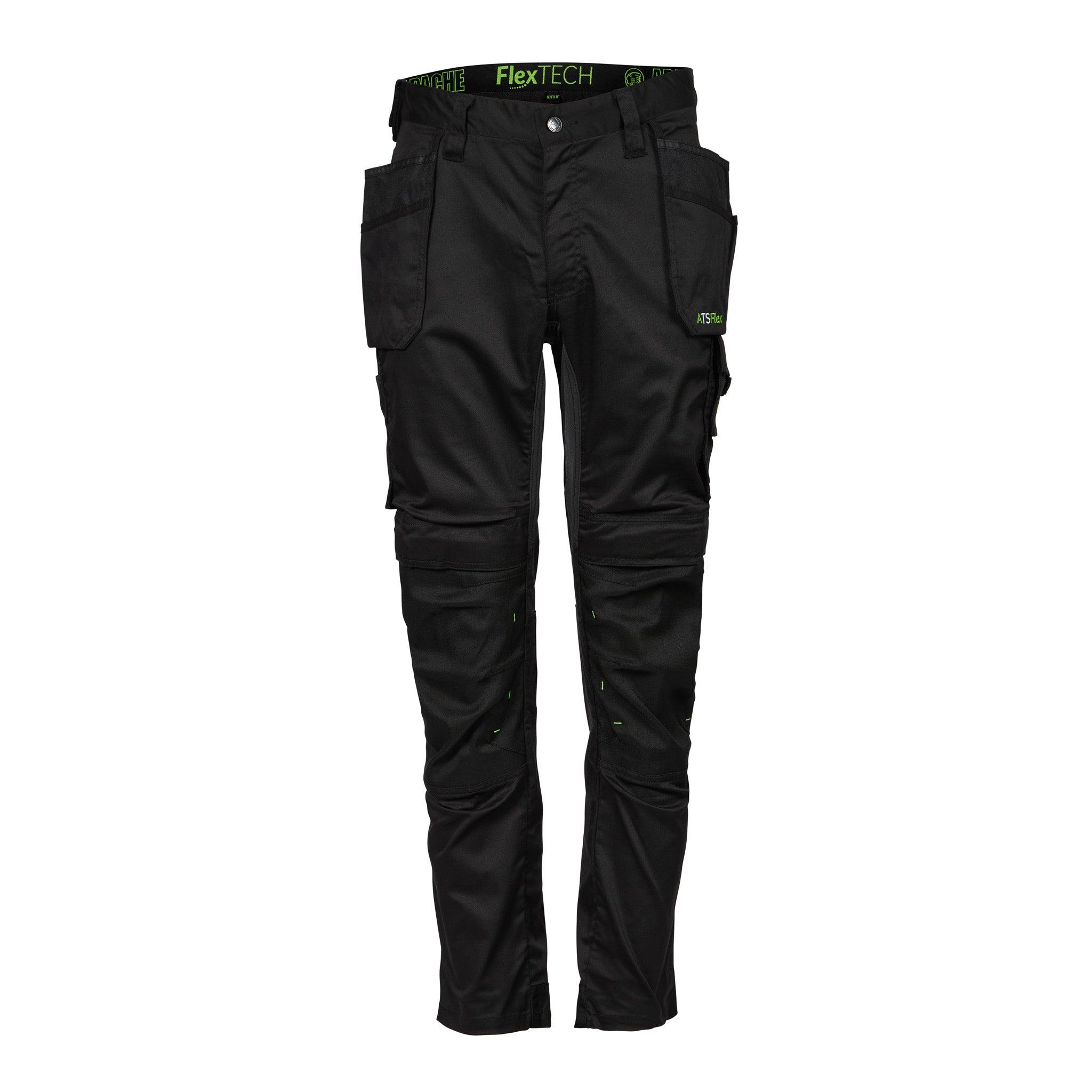 Apache - Bancroft Holster Trouser Slim Fit Stretch - - Black Grey - Customisable Trousers