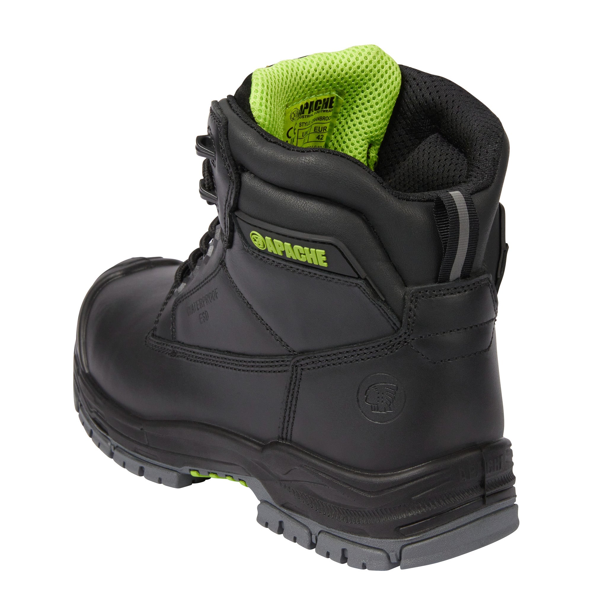 Apache - Black Waterproof ESD Safety Boot - GTS Outsole - - Customisable Boots