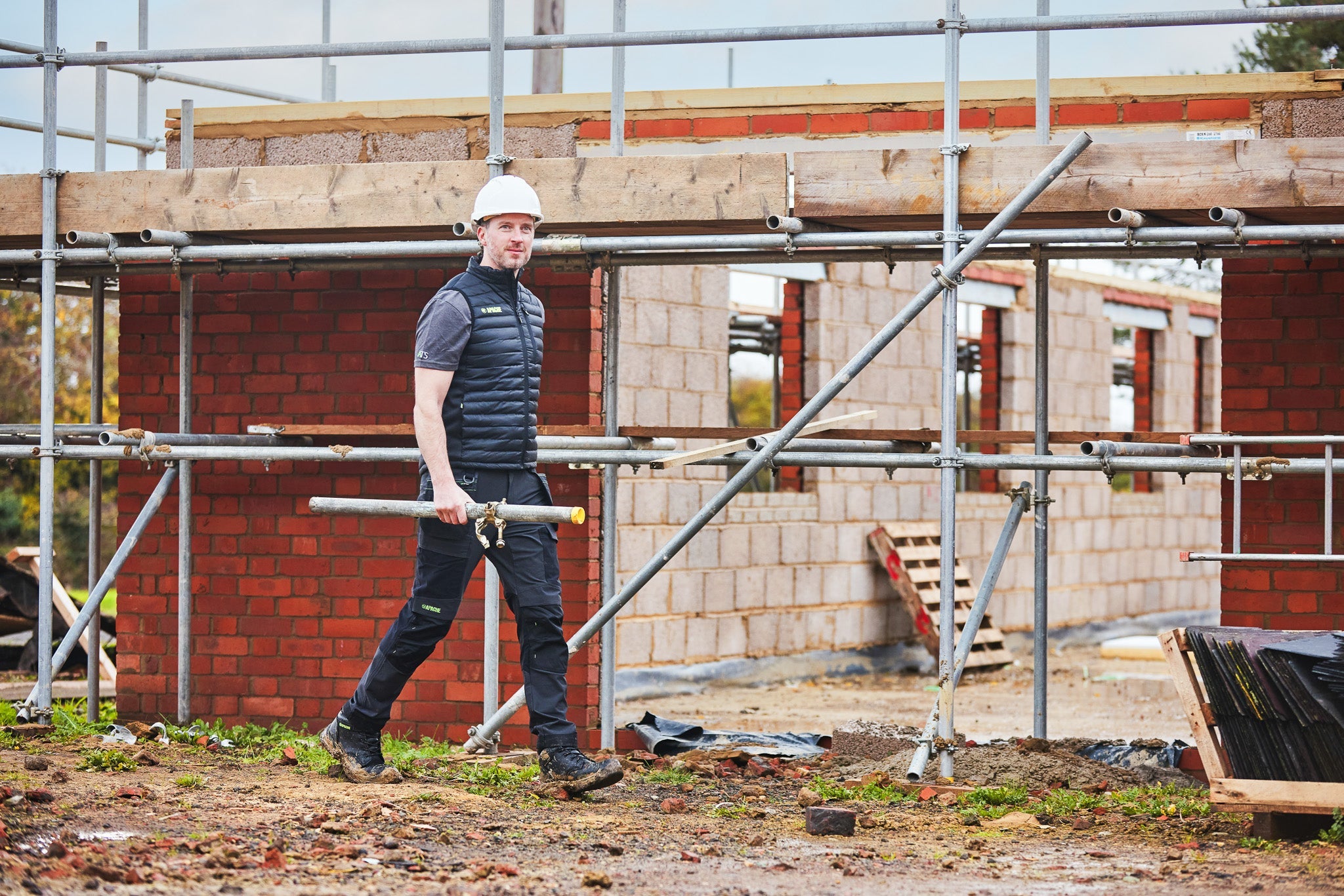 Apache - Calgary Grey / Black 4 way stretch trouser - - Customisable Workwear