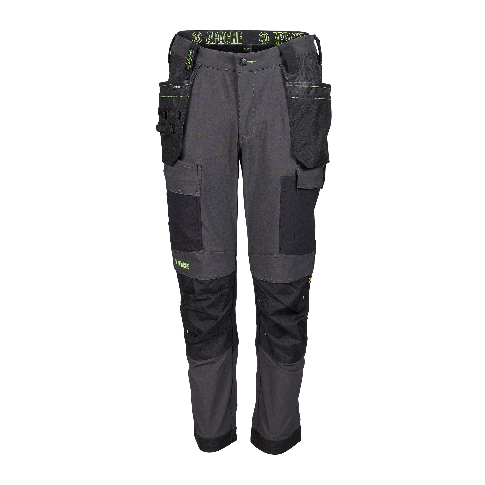 Apache - Calgary Grey / Black 4 way stretch trouser - Grey Black - Customisable Workwear