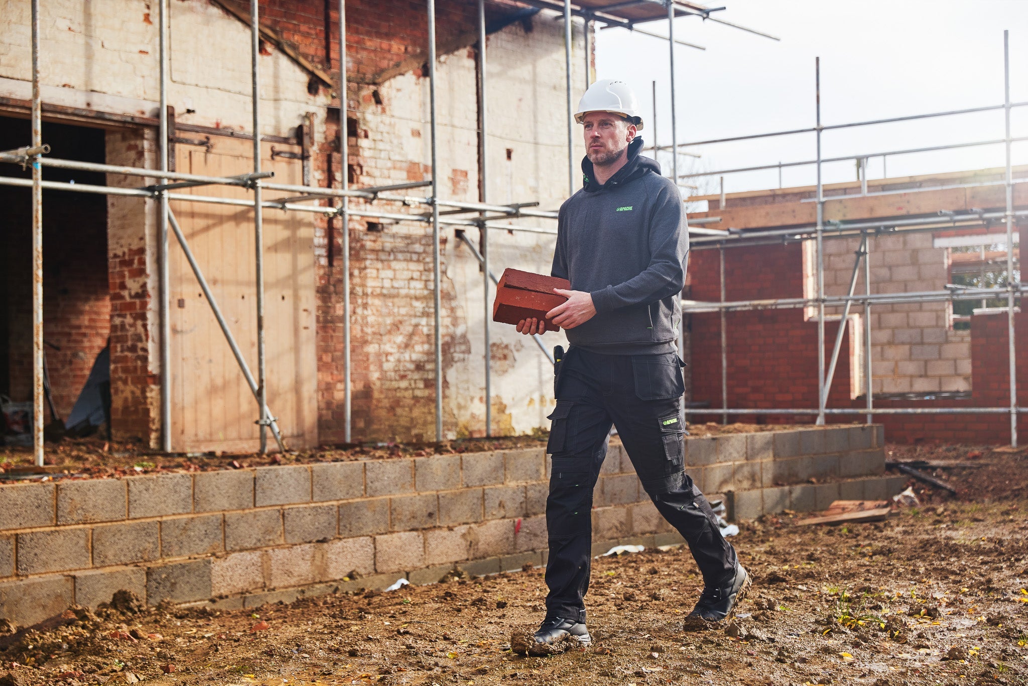 Apache - GRS Certified Recycled Leather Safety Boot - - Customisable Footwear