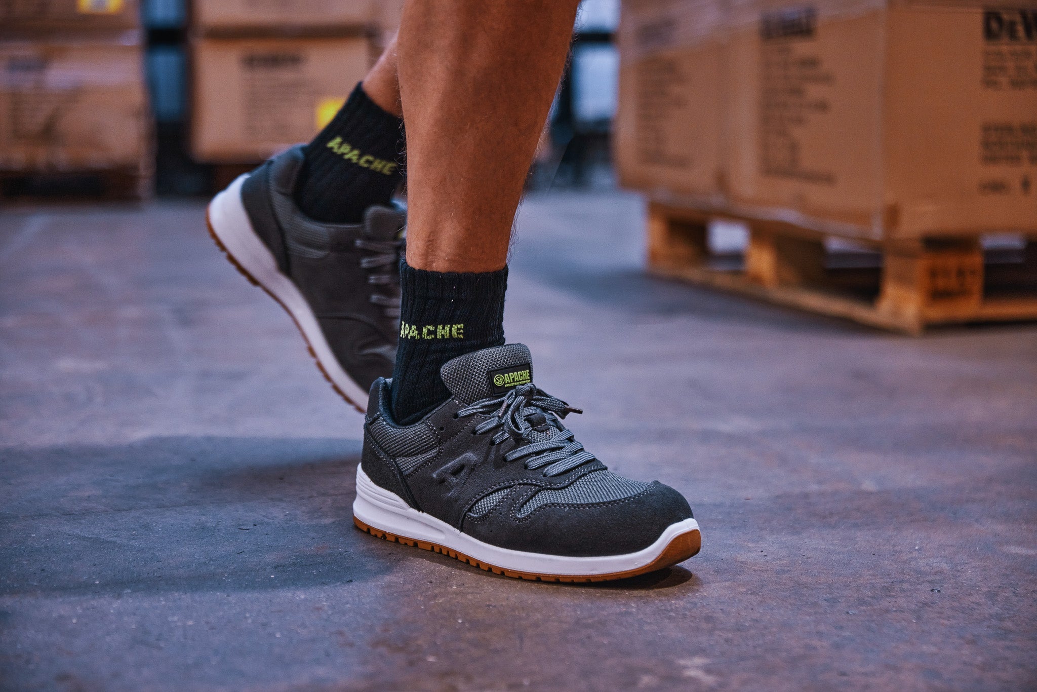 Apache - Apache Winnipeg Suede Safety Trainer - - Customisable Footwear