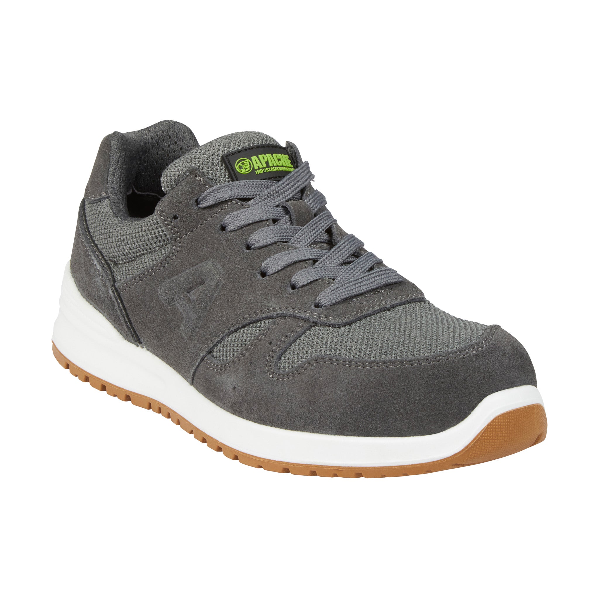 Apache - Apache Winnipeg Suede Safety Trainer - Charcoal Grey - Customisable Footwear