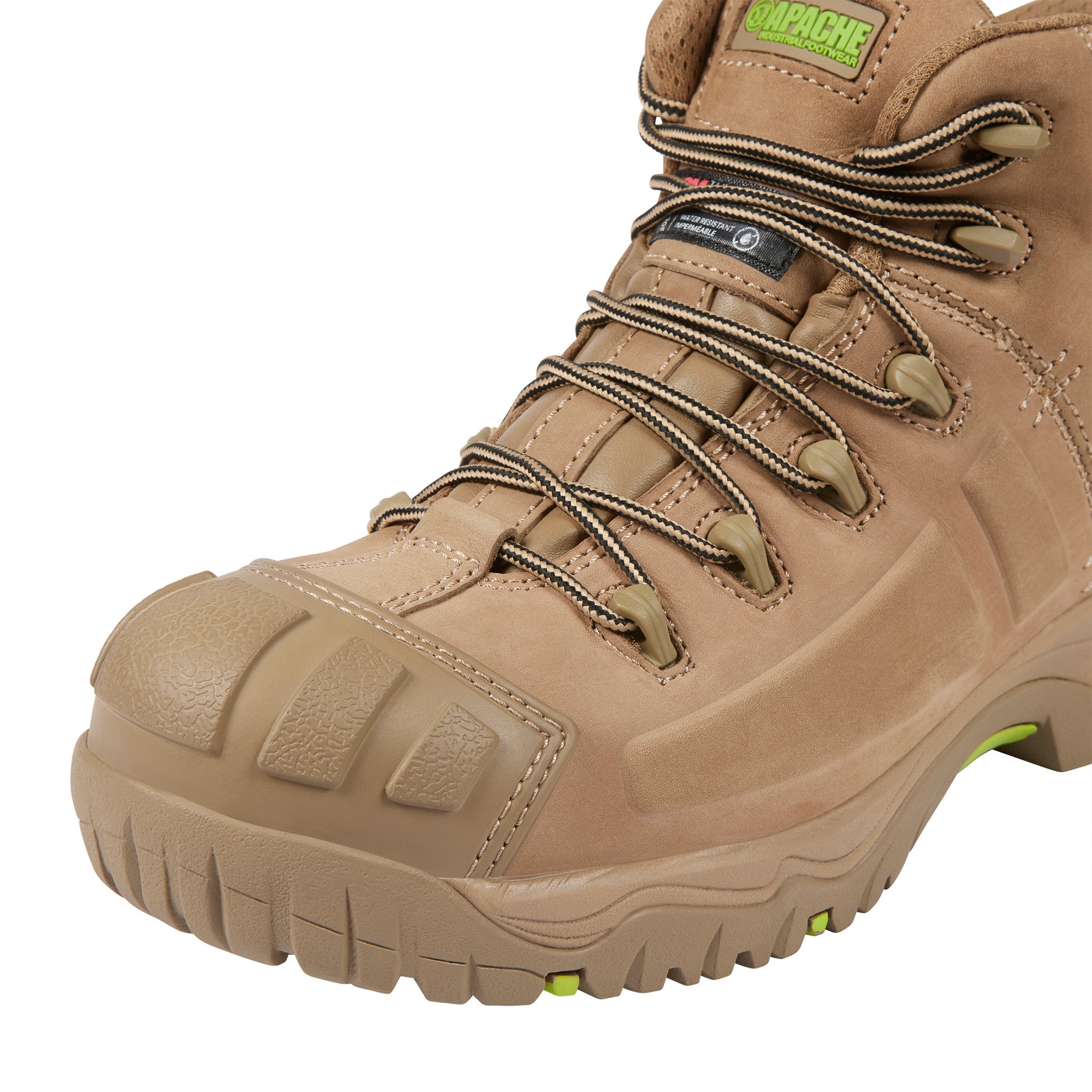 Apache - Mercury Non-Metallic Waterproof Safety Boot - Stone - - Customisable Footwear