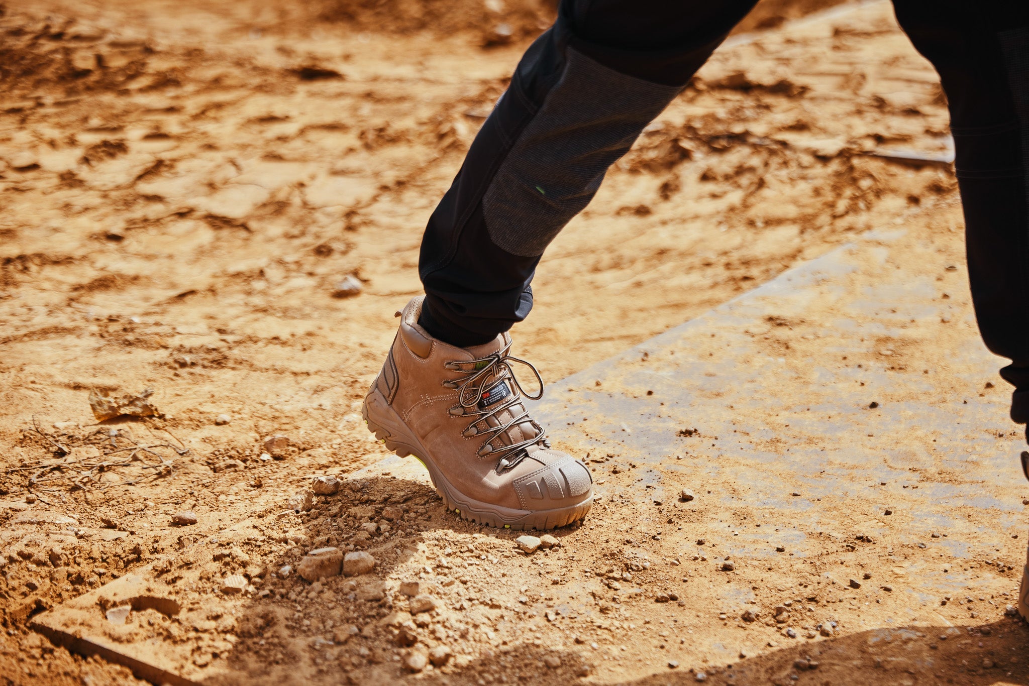 Apache - Mercury Non-Metallic Waterproof Safety Boot - Stone - - Customisable Footwear