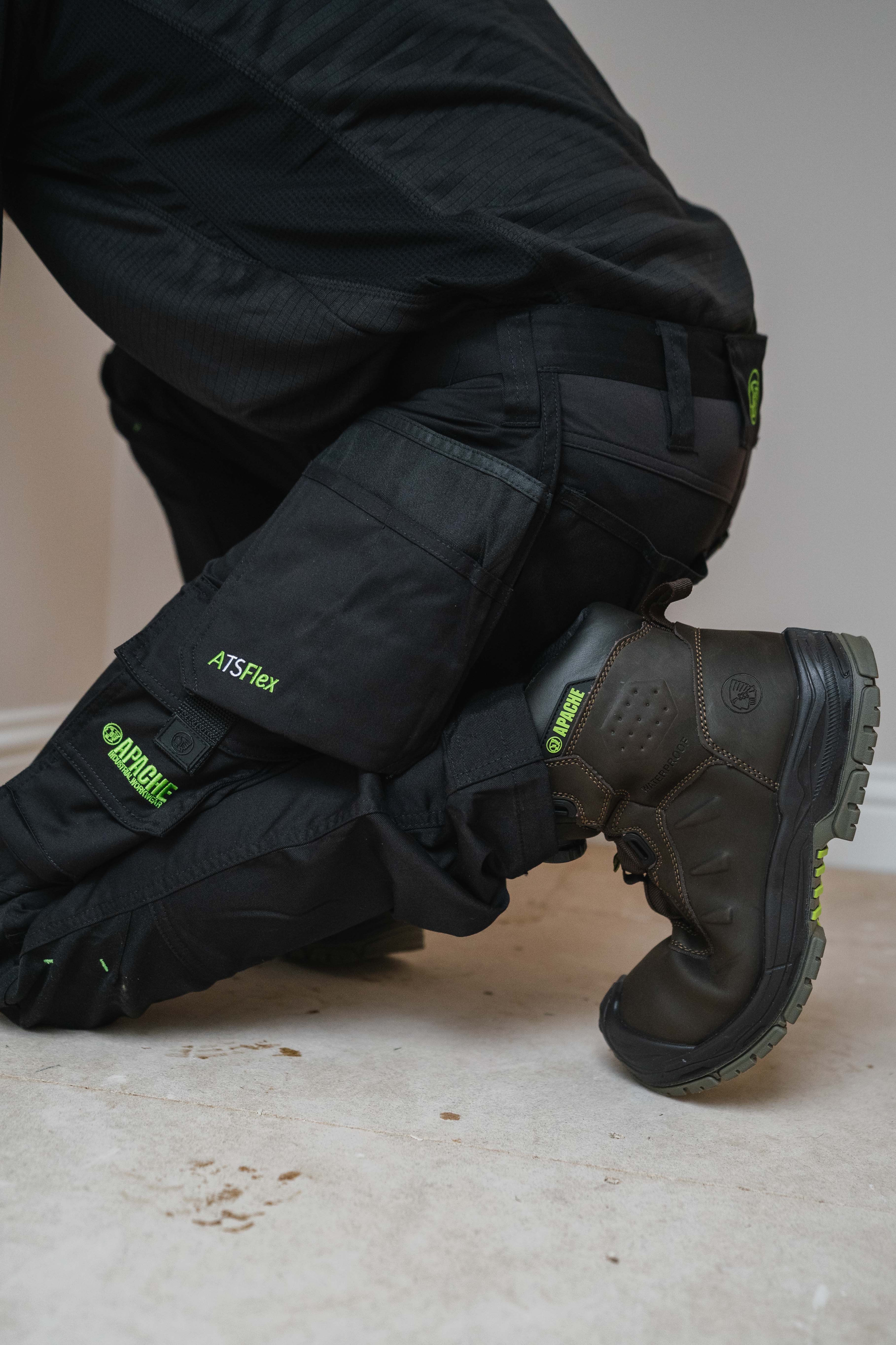 Apache - Churchill Brown Waterproof FITGO Safety Boot ESD - - Customisable Footwear