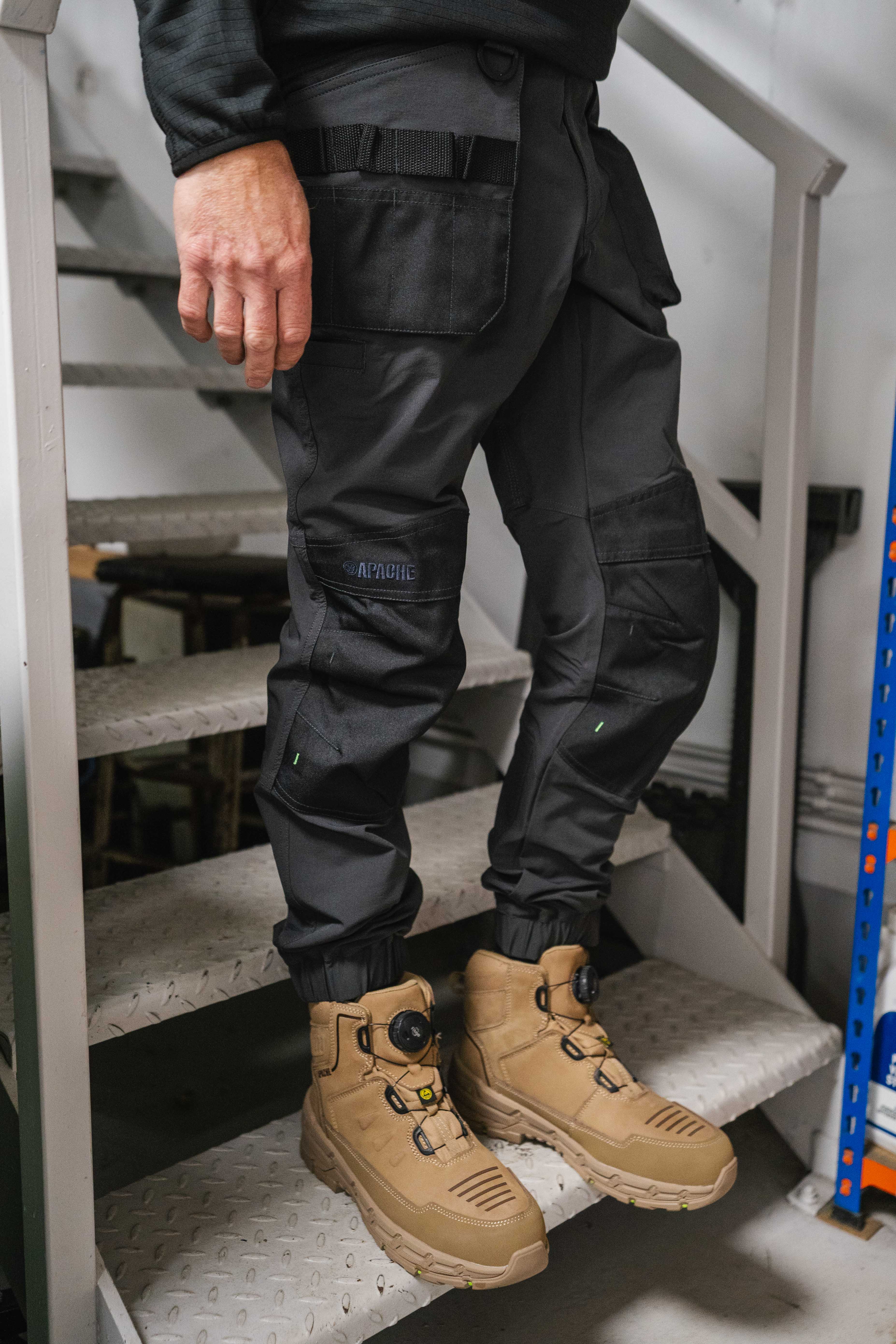 Apache - Stonehenge Stone FITGO Safety Boot with Rebound EVA midsole & ESD - - Customisable Footwear