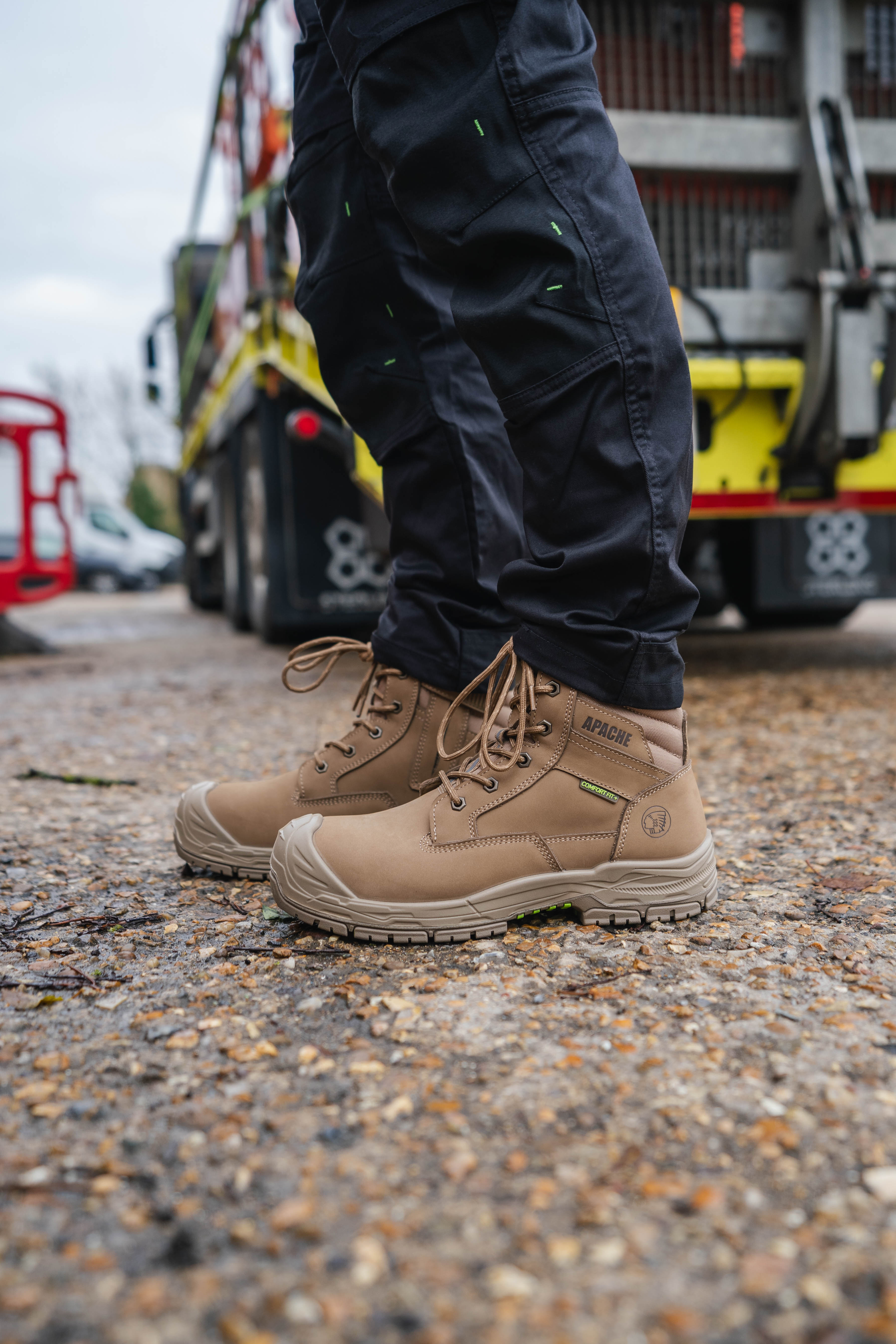 Apache - Outback Stone Water Resistant Size Zip Boot with HI & CI - - Customisable Footwear