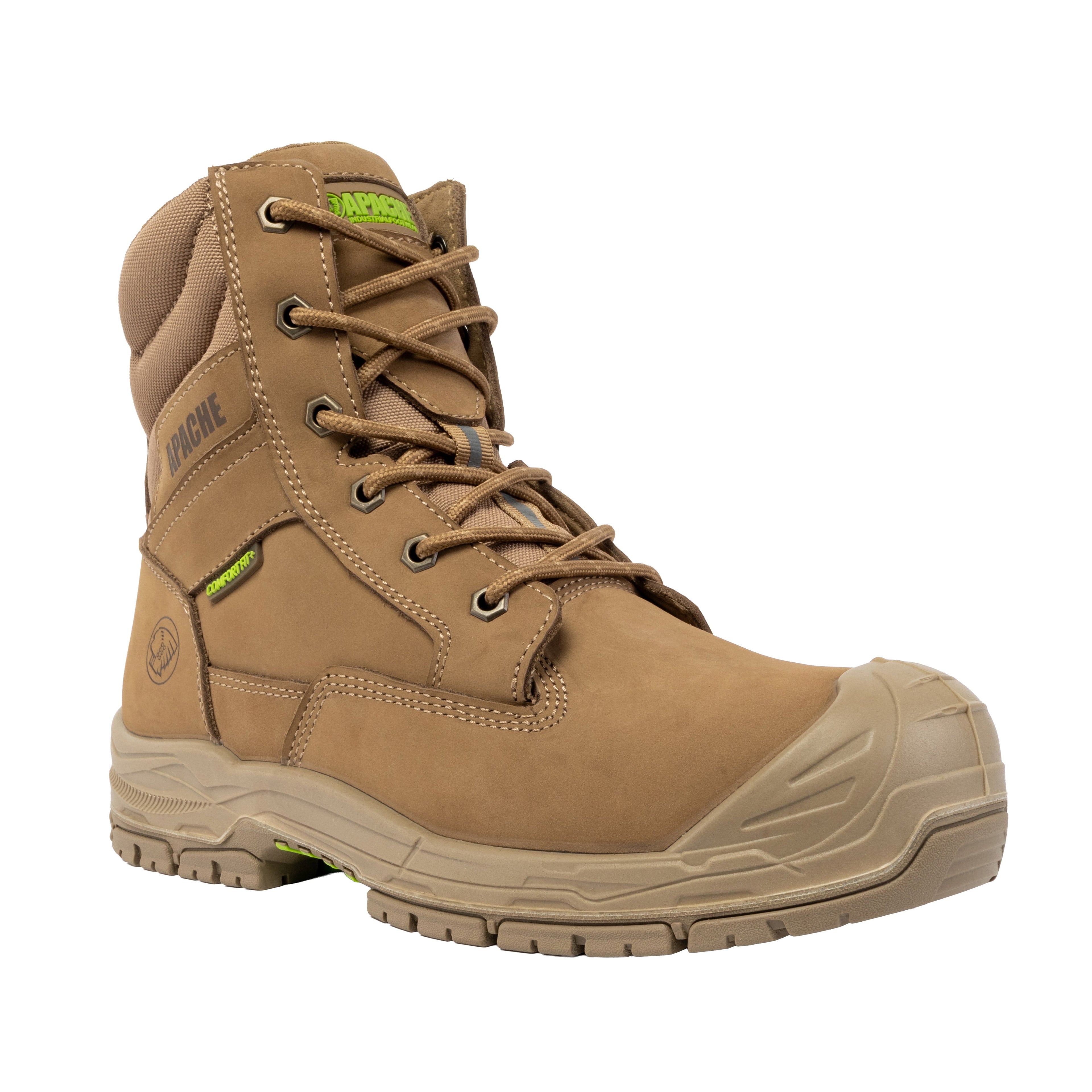 Apache - Outback Stone Water Resistant Size Zip Boot with HI & CI - Stone - Customisable Footwear
