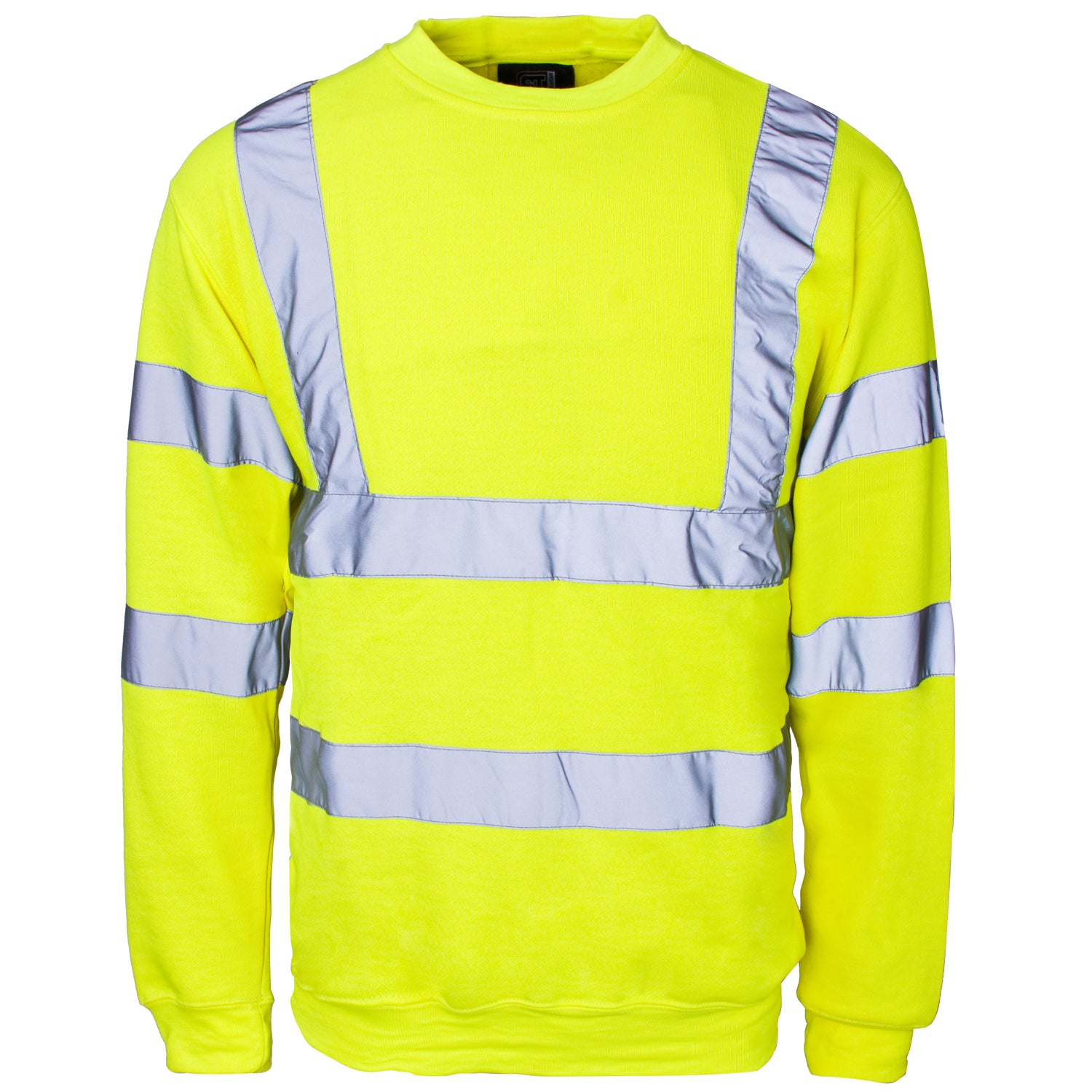 Supertouch - Hi Vis Crew Neck Sweatshirt - H66 - - Customisable Top