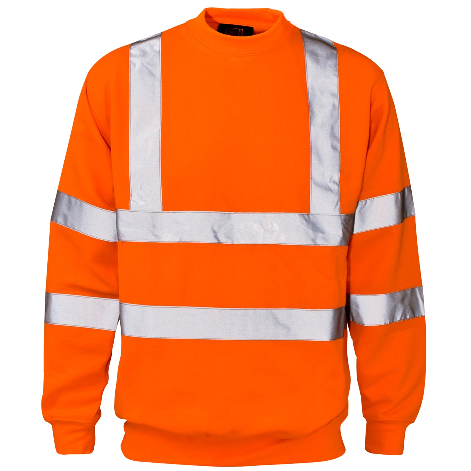 Supertouch - Hi Vis Crew Neck Sweatshirt - H67 - - Customisable Top