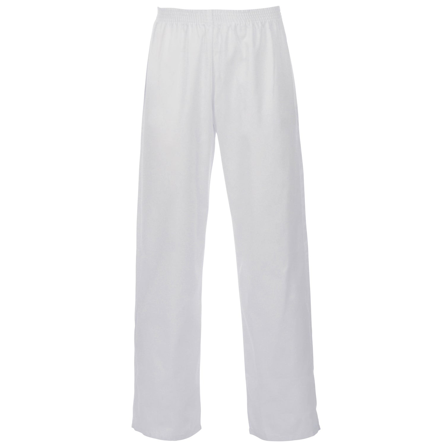Polycotton Food Trousers - W32 - White - Customisable Trousers