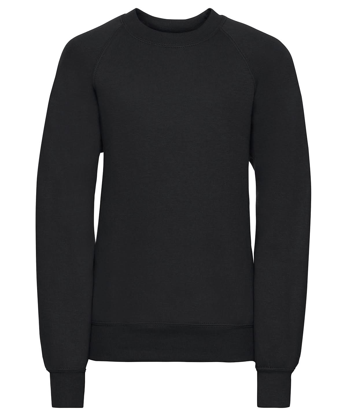 Russell Europe Kids raglan sleeve sweatshirt 7620B - Black - Customisable Sweatshirts
