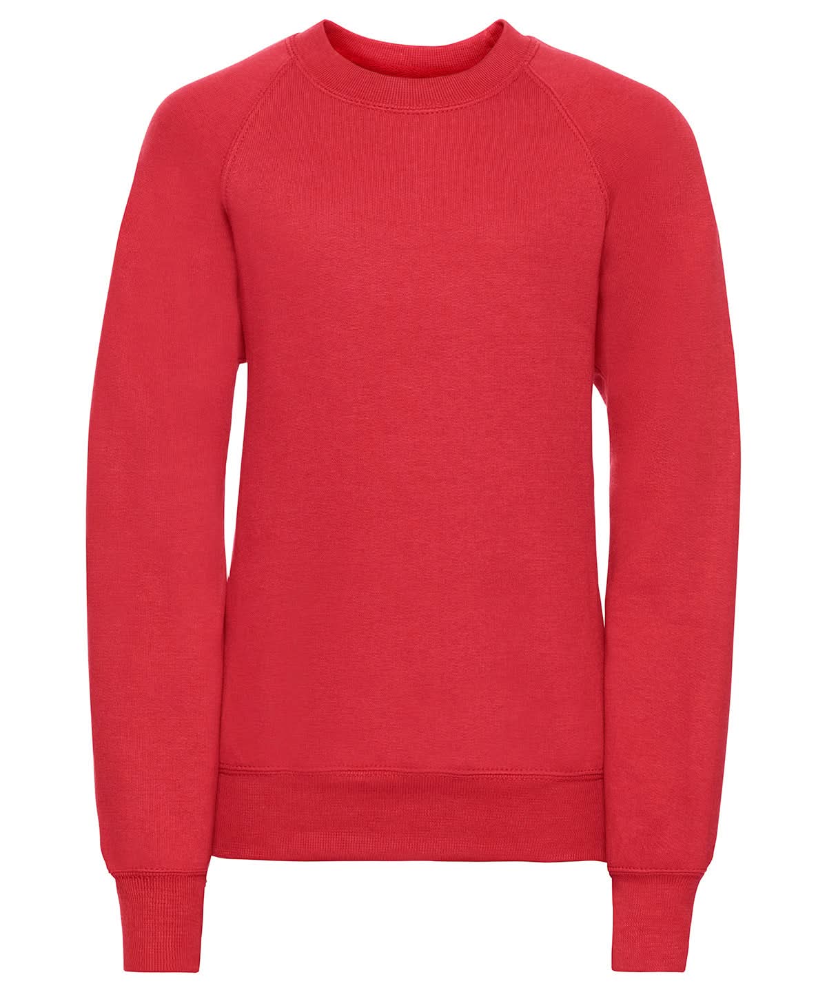 Russell Europe Kids raglan sleeve sweatshirt 7620B - Bright Red - Customisable Sweatshirts