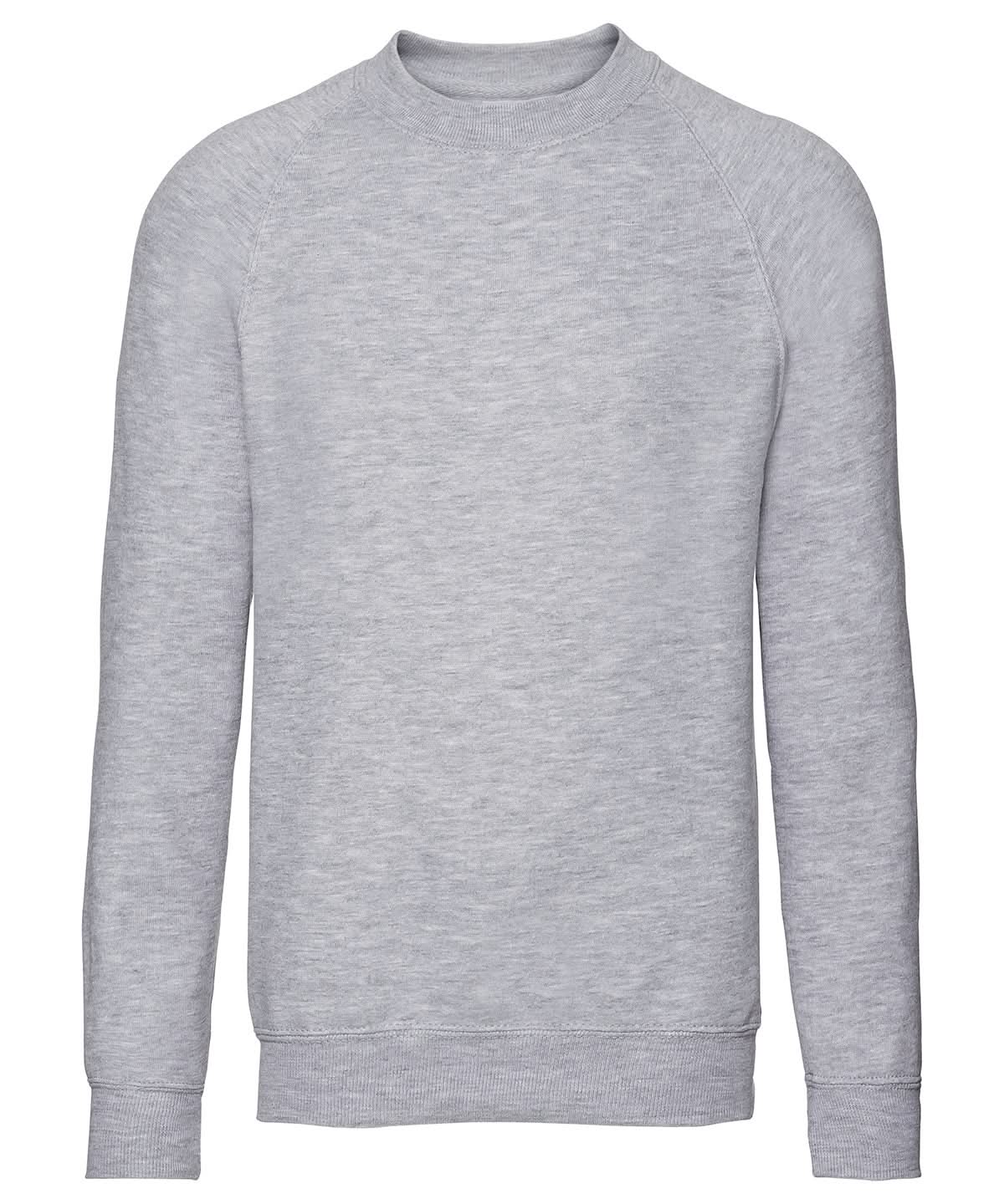 Russell Europe Kids raglan sleeve sweatshirt 7620B - Light Oxford - Customisable Sweatshirts
