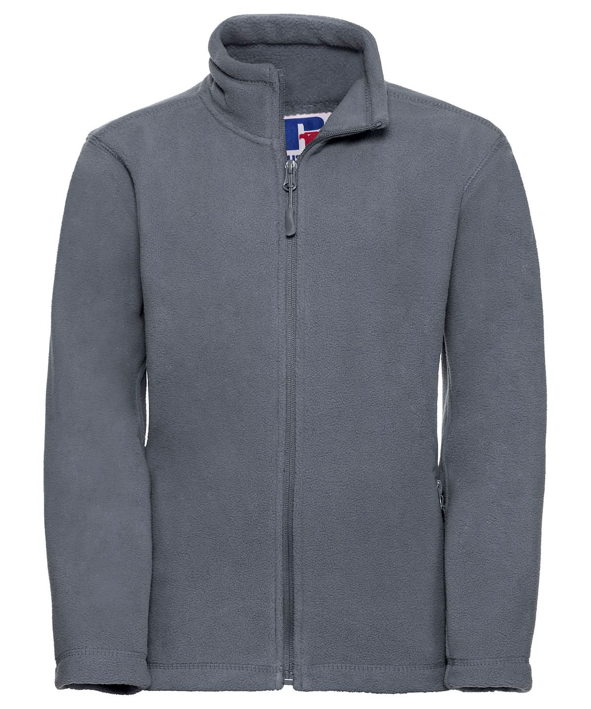 Russell Europe Kids full zip outdoor fleece 8700B - Convoy Grey - Customisable Fleece