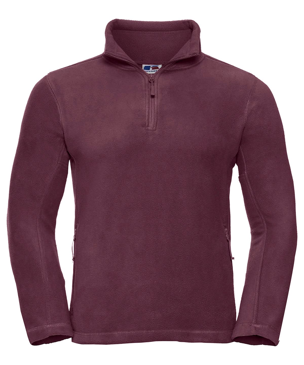 Russell Europe zip outdoor fleece 8740M - Burgundy - Customisable Fleece