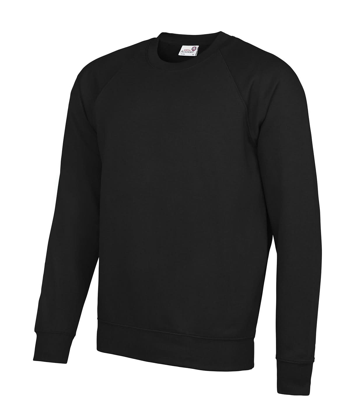 AWDis Academy Senior Academy raglan sweatshirt AC001 - Academy Black - Customisable Sweatshirts